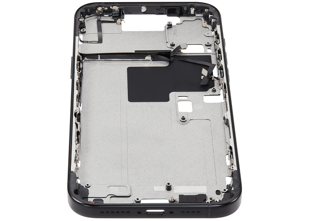 Midframe/Rahmen mit Power And Volume Button für iPhone 16 Pro Max (EU / Global Version) (Aftermarket Plus) (Schwarz Titanium)