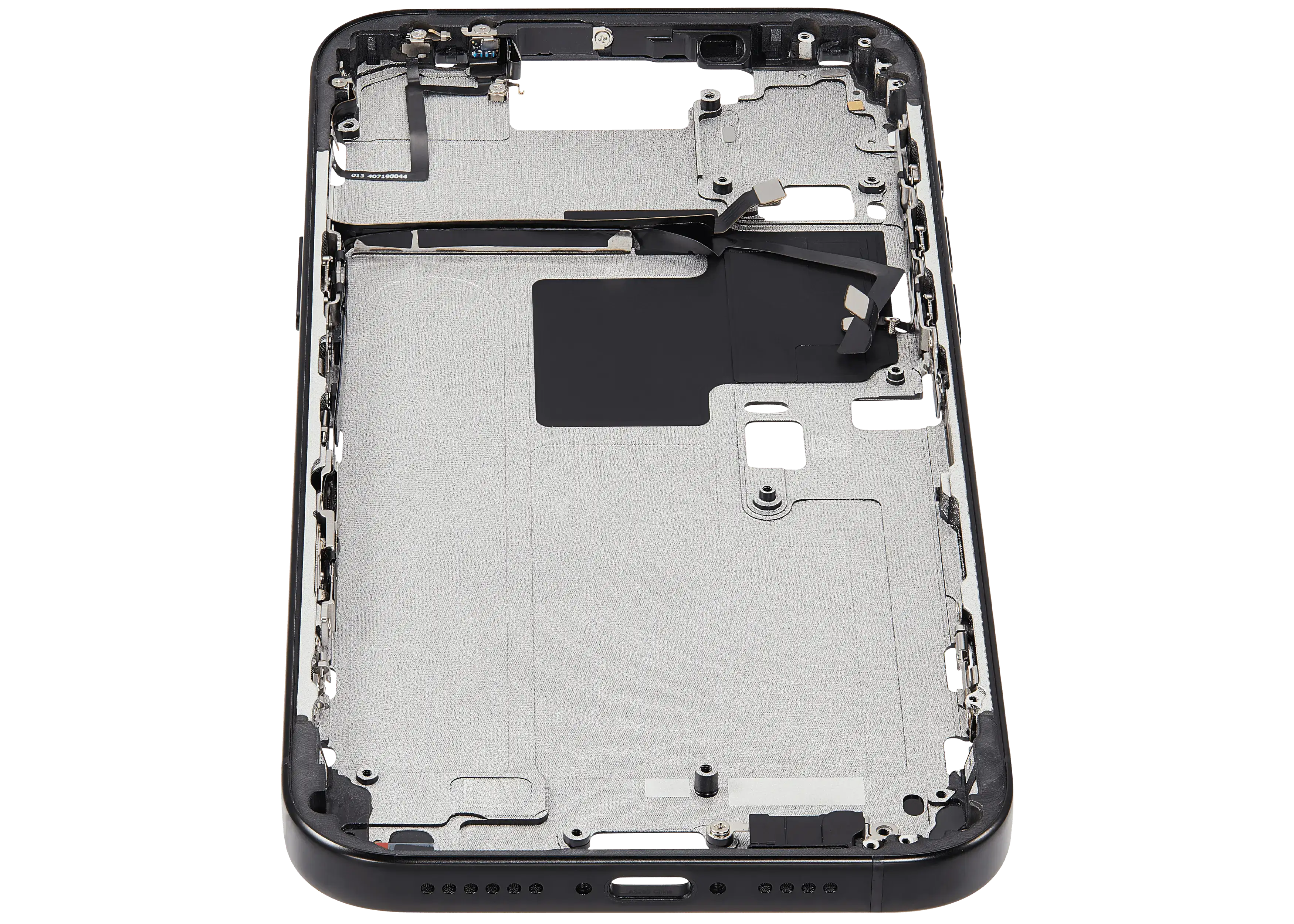 Midframe/Rahmen mit Power And Volume Button für iPhone 16 Pro Max (EU / Global Version) (Aftermarket Plus) (Schwarz Titanium)