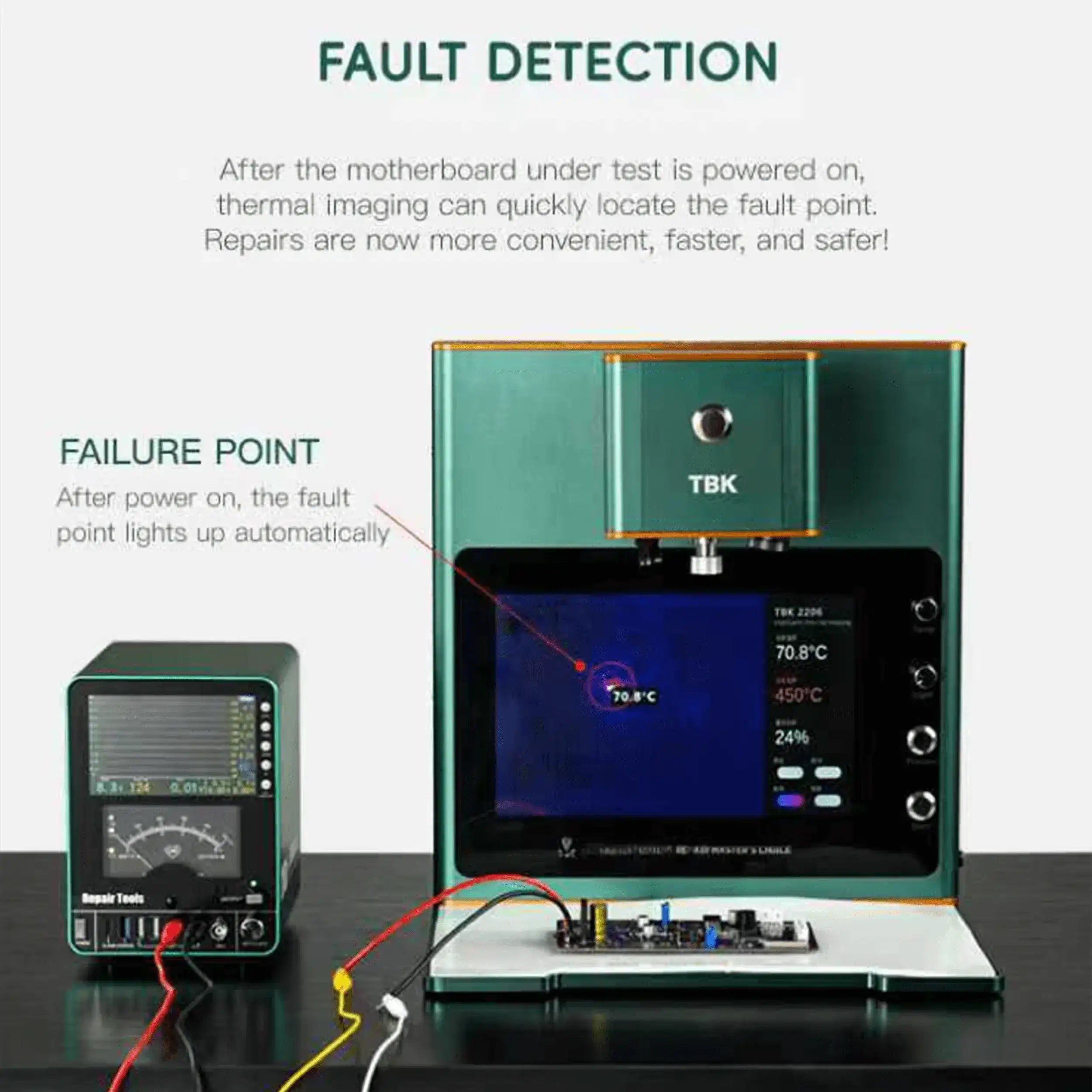 2206-Laser Desoldering Machine mit Thermal Imaging & HD Microscope (TBK) (220V / EU Version)