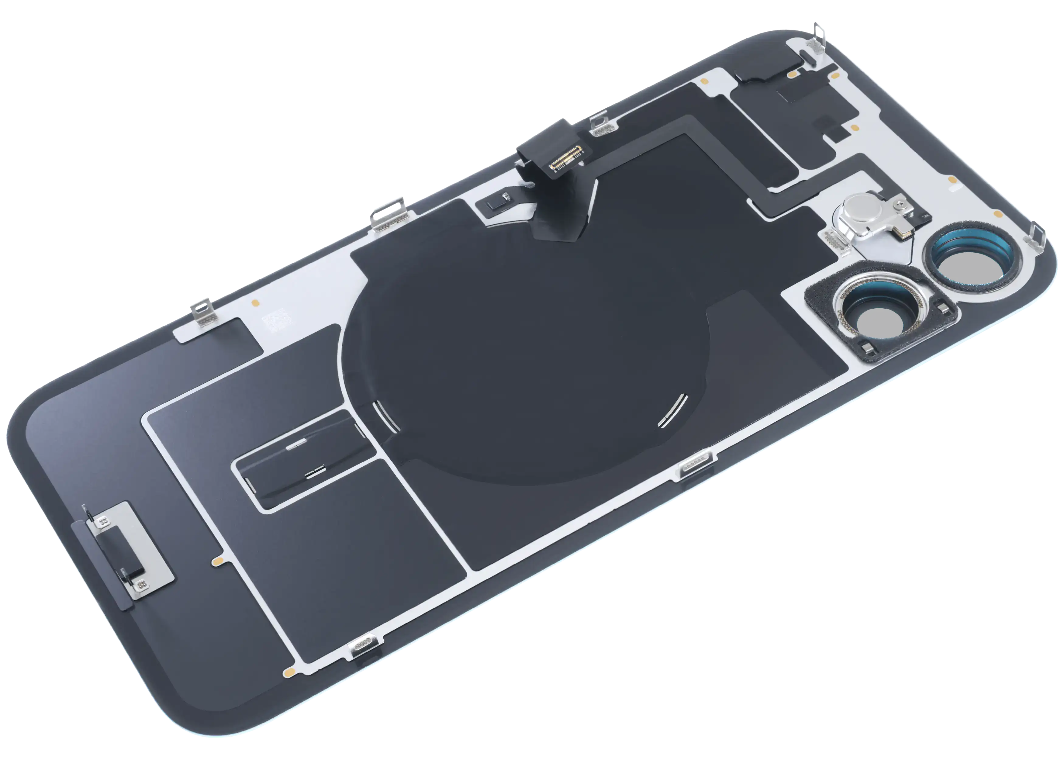 Backcover mit MagSafe Magnet & NFC & Blitz-Flexkabel für iPhone 16 Plus (Service Pack) (Teal)
