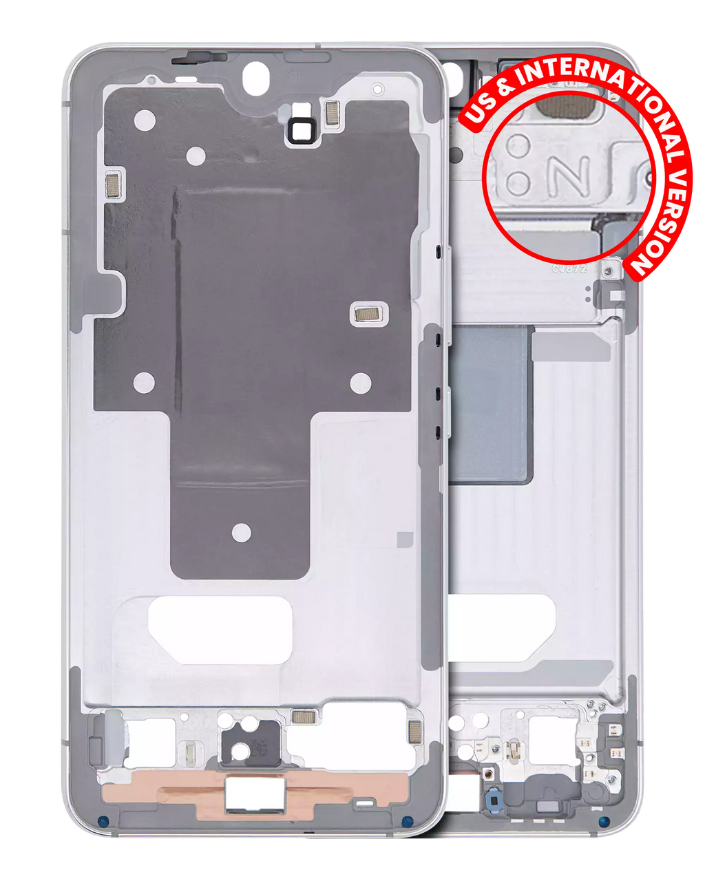 Midframe/Rahmen für Samsung Galaxy S22 5G (US & Internationale Version) (Weiß)