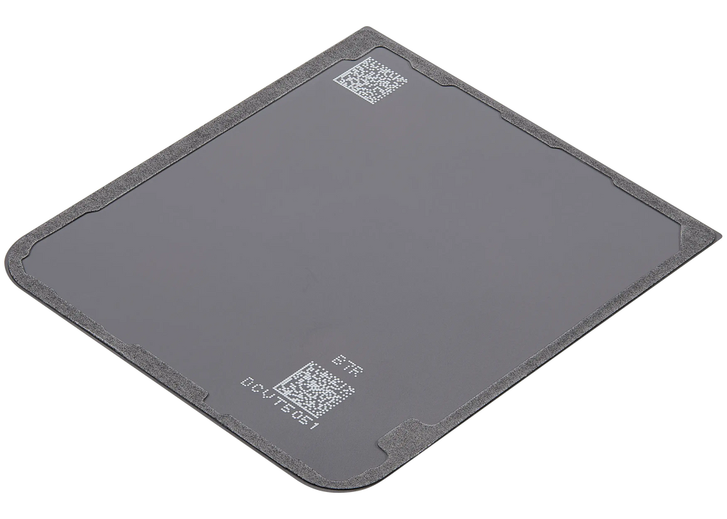 Bottom Backcover Glass für Samsung Galaxy Z Flip 7 FE 5G (F761) (ohne Logo) (Aftermarket Plus) (Weiß)