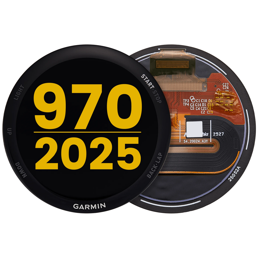 OLED-Display ohne Rahmen für Garmin Forerunner 970 (2025) (Premium) (Schwarz)