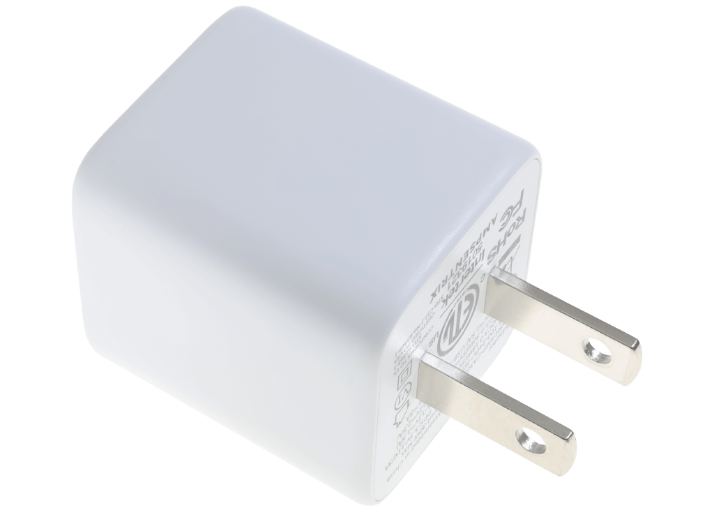 AmpSentrix Pro 30W 2-in-1 USB-C / USB-A GaN Wall Adapter (Pink)