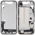 Midframe/Rahmen mit Ladebuchse Flex & Small Parts für iPhone 16e (US-Version) (gebrauchter OEM-Ausbau, Qualität B) (Weiß)
