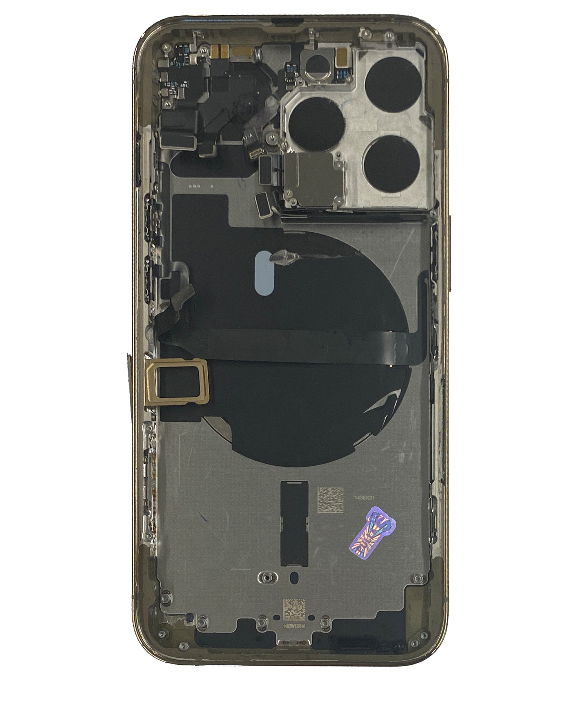 Backcover/Rahmen mit Small Parts für iPhone 13 Pro (EU / Global Version) (gebrauchter OEM-Ausbau, Qualität A) (Gold)