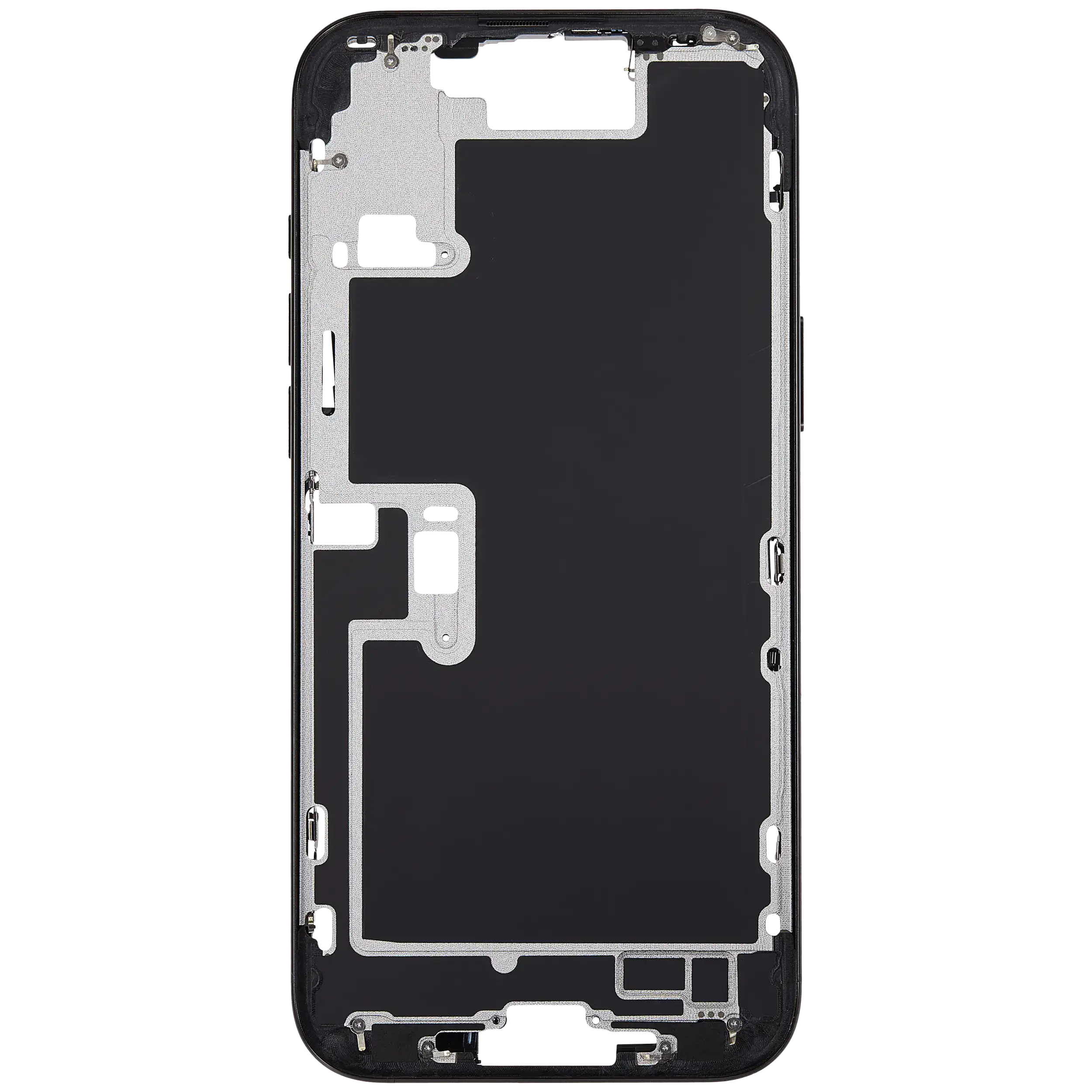 Midframe/Rahmen mit Power And Volume Button für iPhone 16 Pro Max (US-Version) (Aftermarket Plus) (Schwarz Titanium)