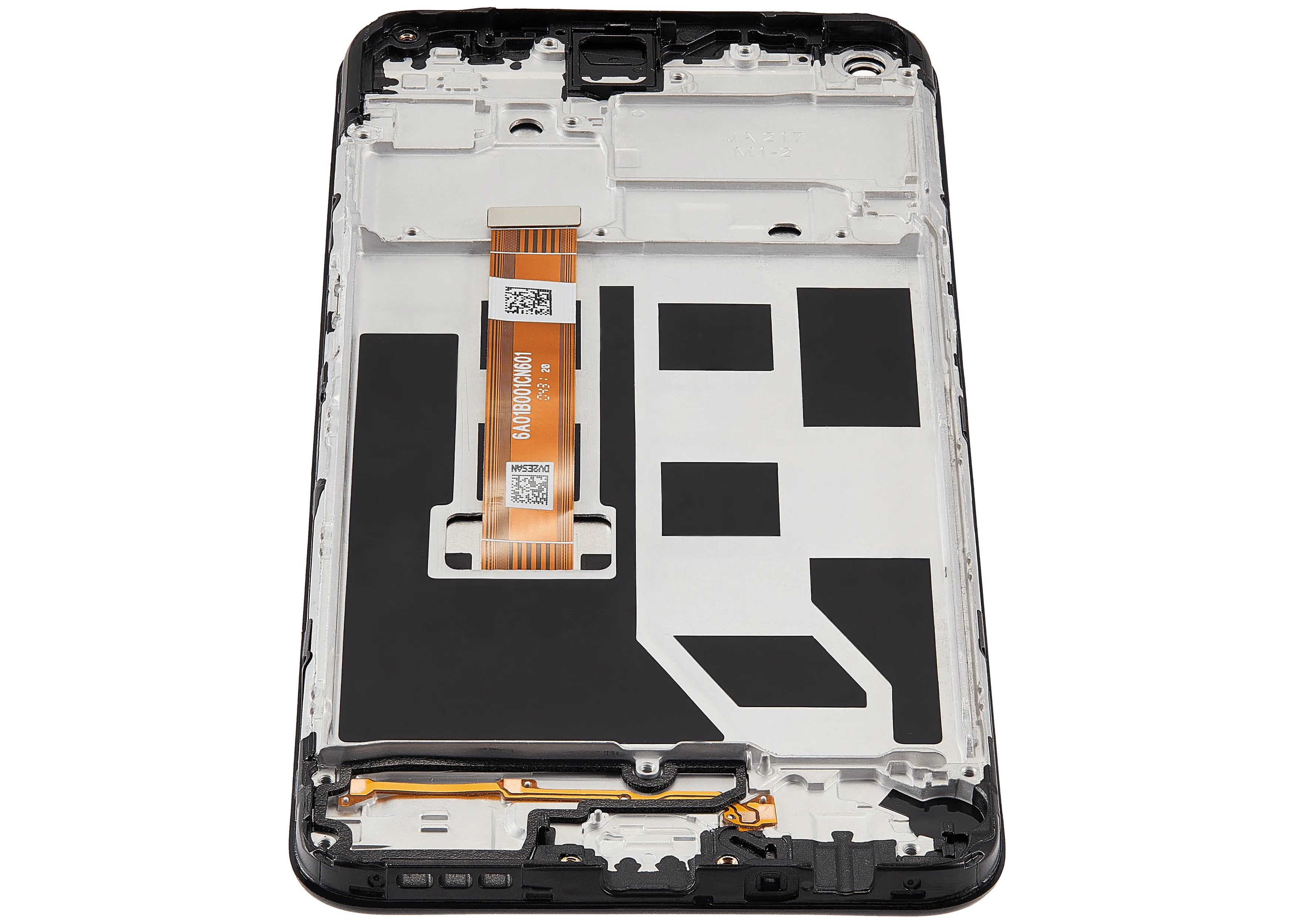 LCD-Display mit Rahmen Compatible für Oppo A32 (2020) (Refurbished) (Alle Farben)