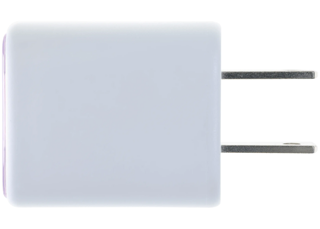 AmpSentrix Pro 30W 2-in-1 USB-C / USB-A GaN Wall Adapter (Pink)