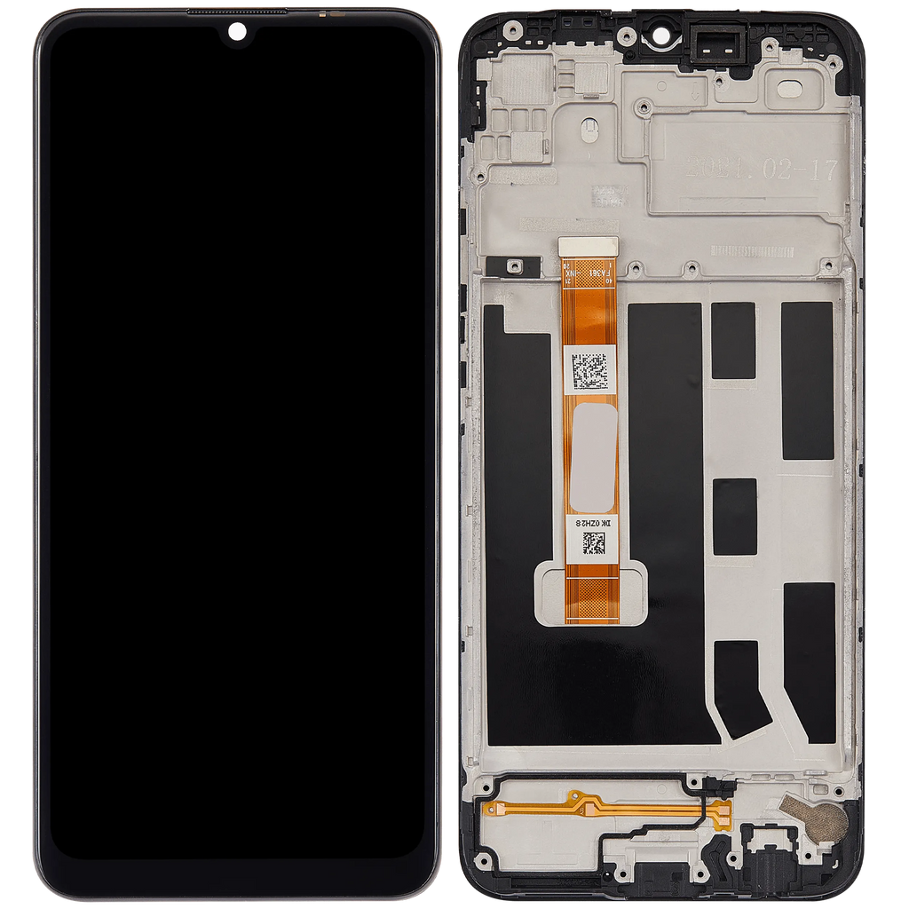 LCD-Display mit Rahmen für Huawei Enjoy 10E (2020) (Refurbished) (All Color)
