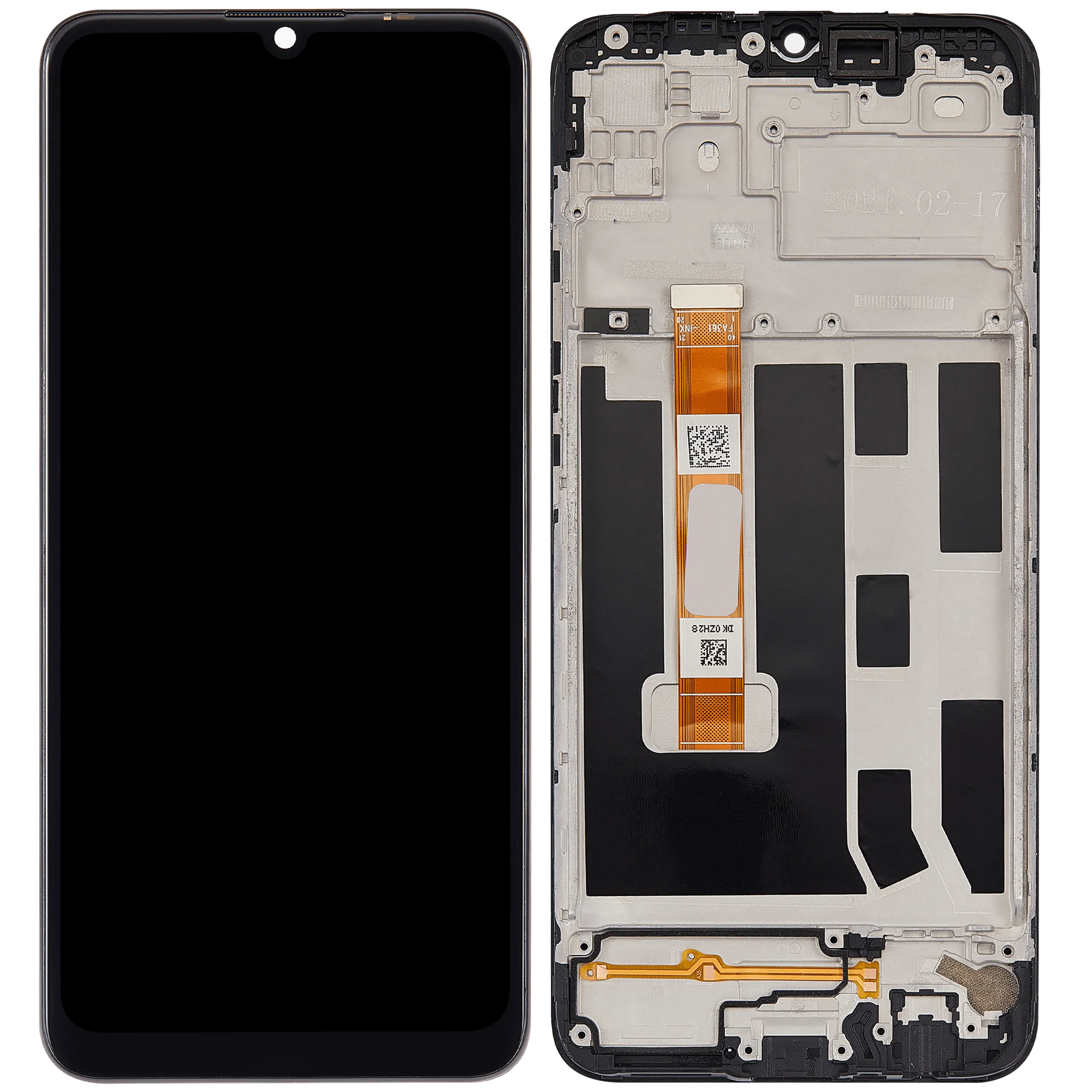 LCD-Display mit Rahmen für Huawei Enjoy 10E (2020) (Refurbished) (All Color)