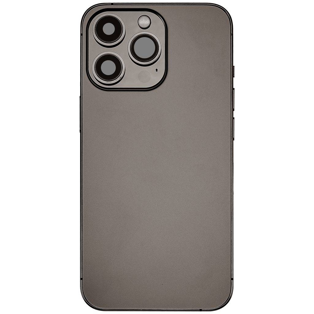 Backcover/Rahmen mit Ladebuchse Flex & Small Parts für iPhone 13 Pro (EU / Global Version) (gebrauchter OEM-Ausbau, Qualität C) (Graphite)