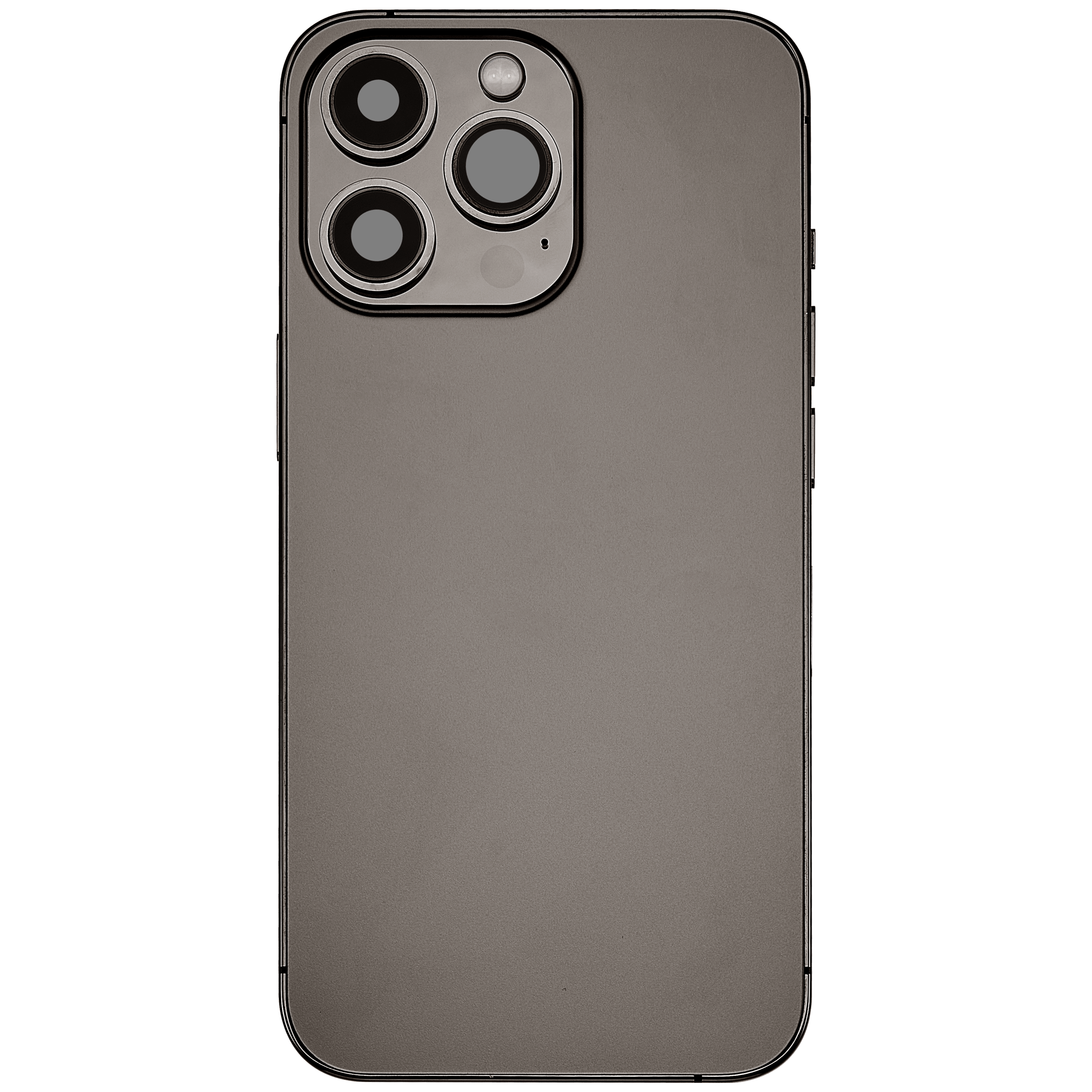Backcover/Rahmen mit Ladebuchse Flex & Small Parts für iPhone 13 Pro (EU / Global Version) (gebrauchter OEM-Ausbau, Qualität C) (Graphite)
