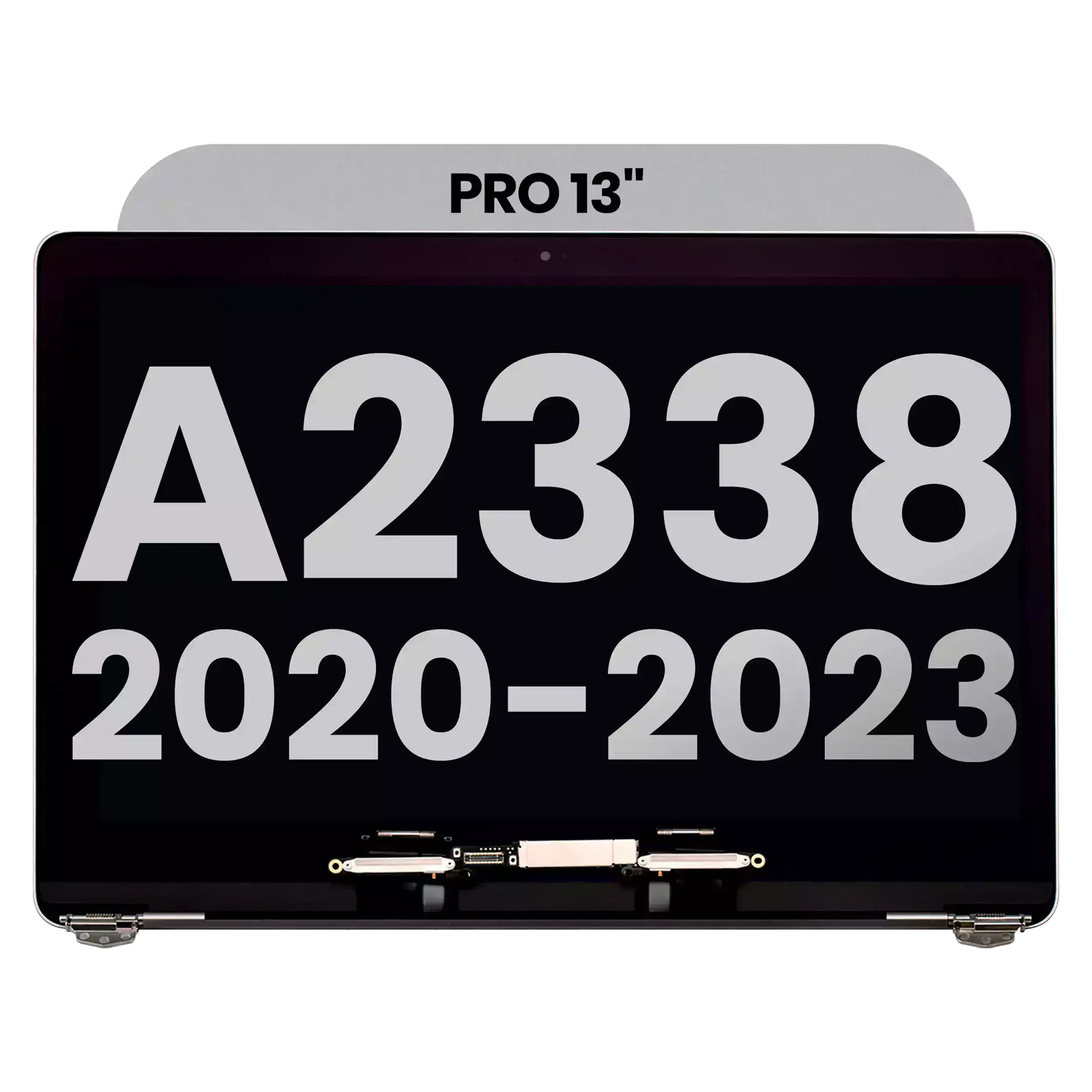 Complete LCD-Display für MacBook Pro 13" A2338 (2020 - 2023) (gebrauchter OEM-Ausbau, Qualität B) (Space Grau)