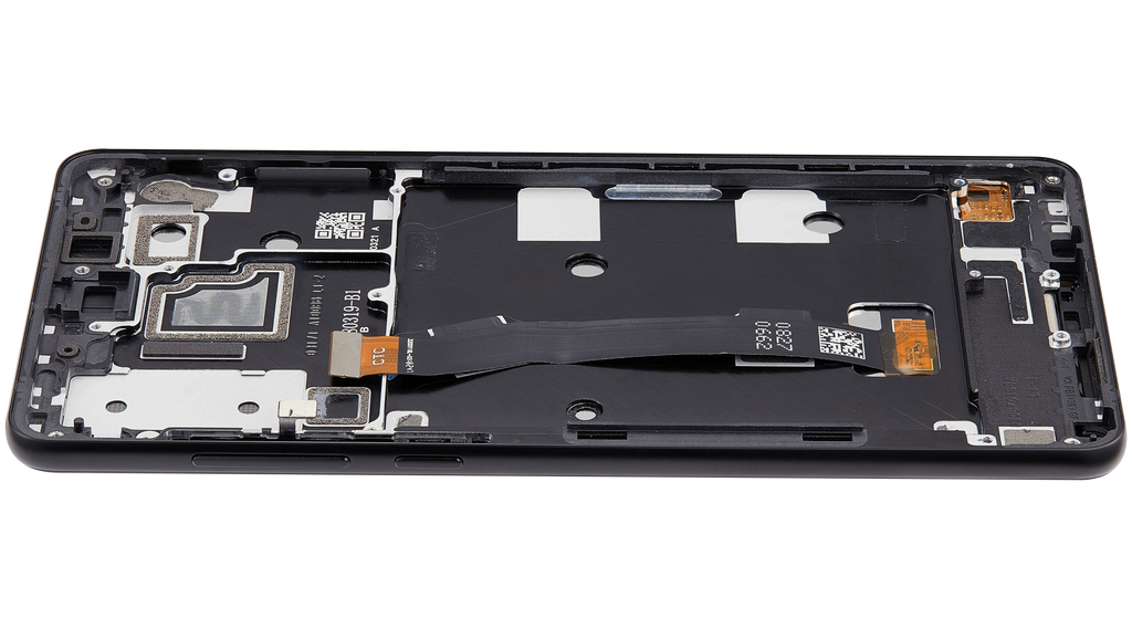 LCD-Display mit Rahmen für Xiaomi Mi Mix 2S (Aftermarket Plus) (Schwarz)