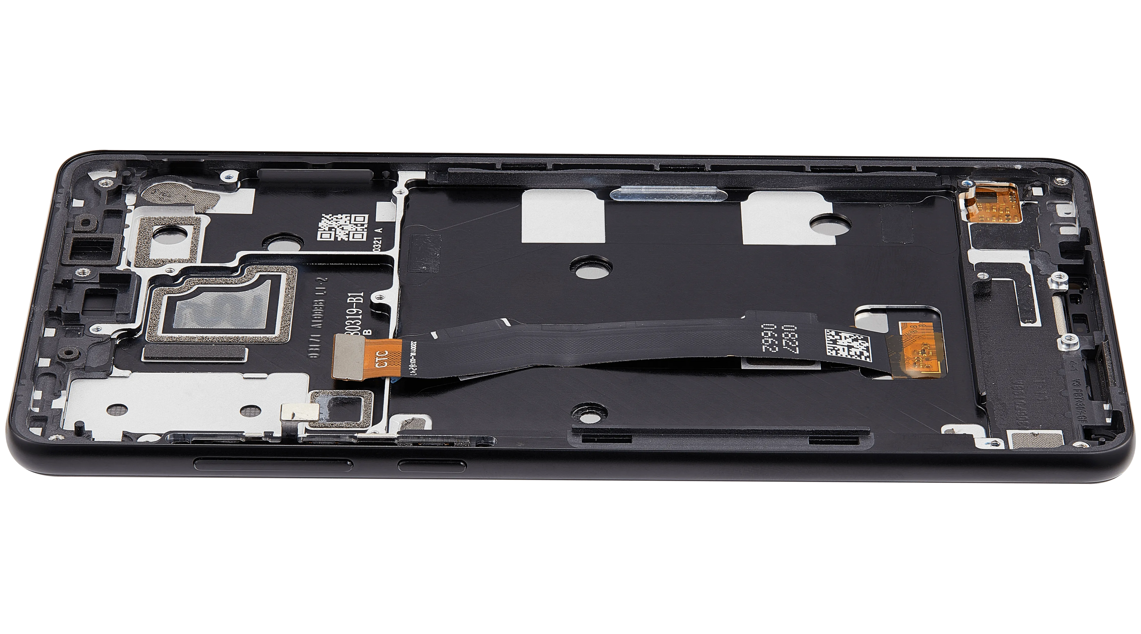 LCD-Display mit Rahmen für Xiaomi Mi Mix 2S (Aftermarket Plus) (Schwarz)