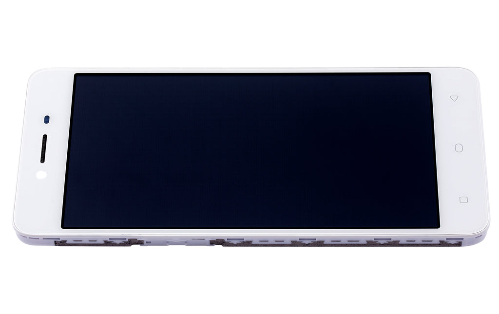 LCD-Display mit Rahmen für OPPO A37 (Refurbished) (Weiß)