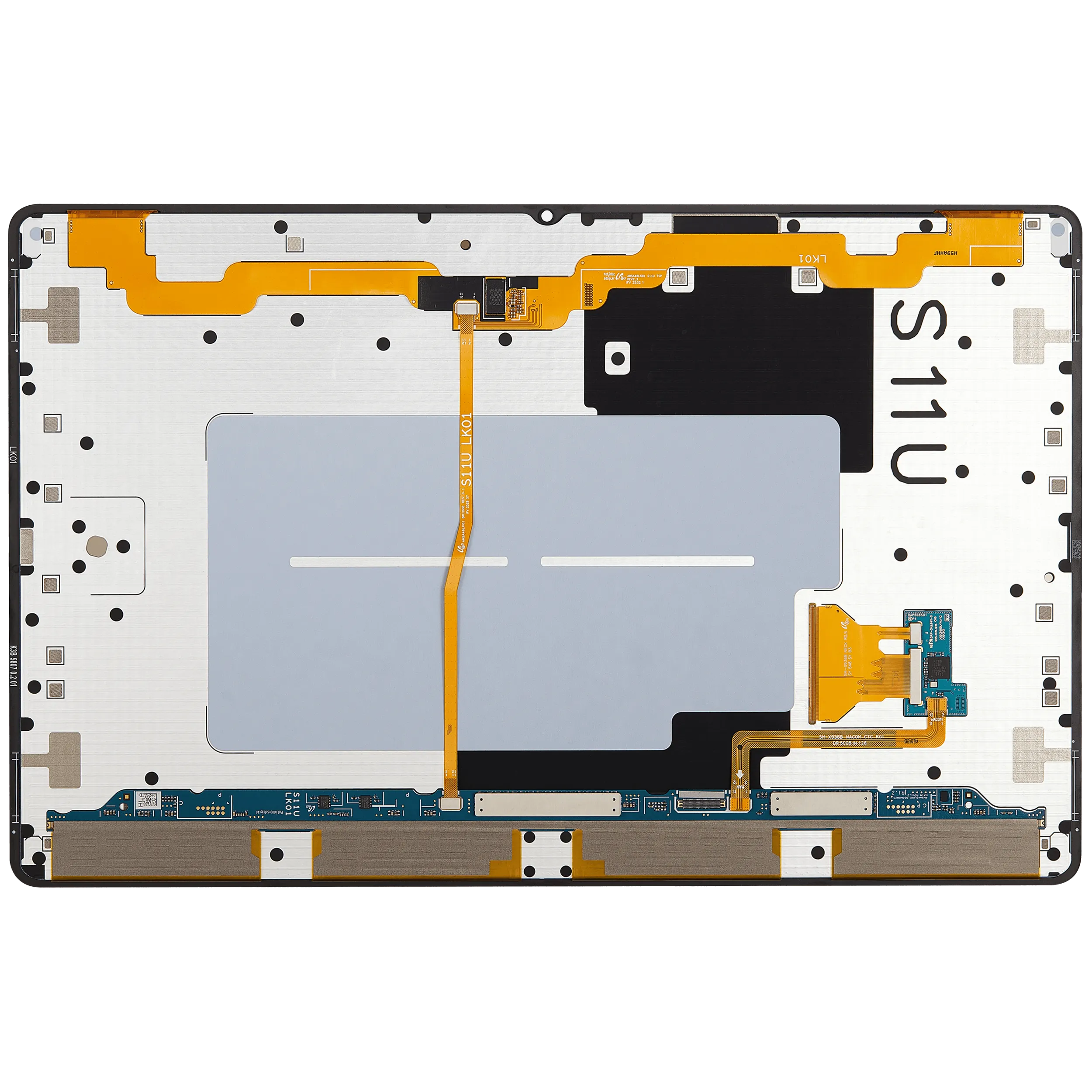 OLED-Display ohne Rahmen für Samsung Galaxy Tab S11 Ultra 14.6" (X930 / X936B) (2025) (Grau) (Premium)
