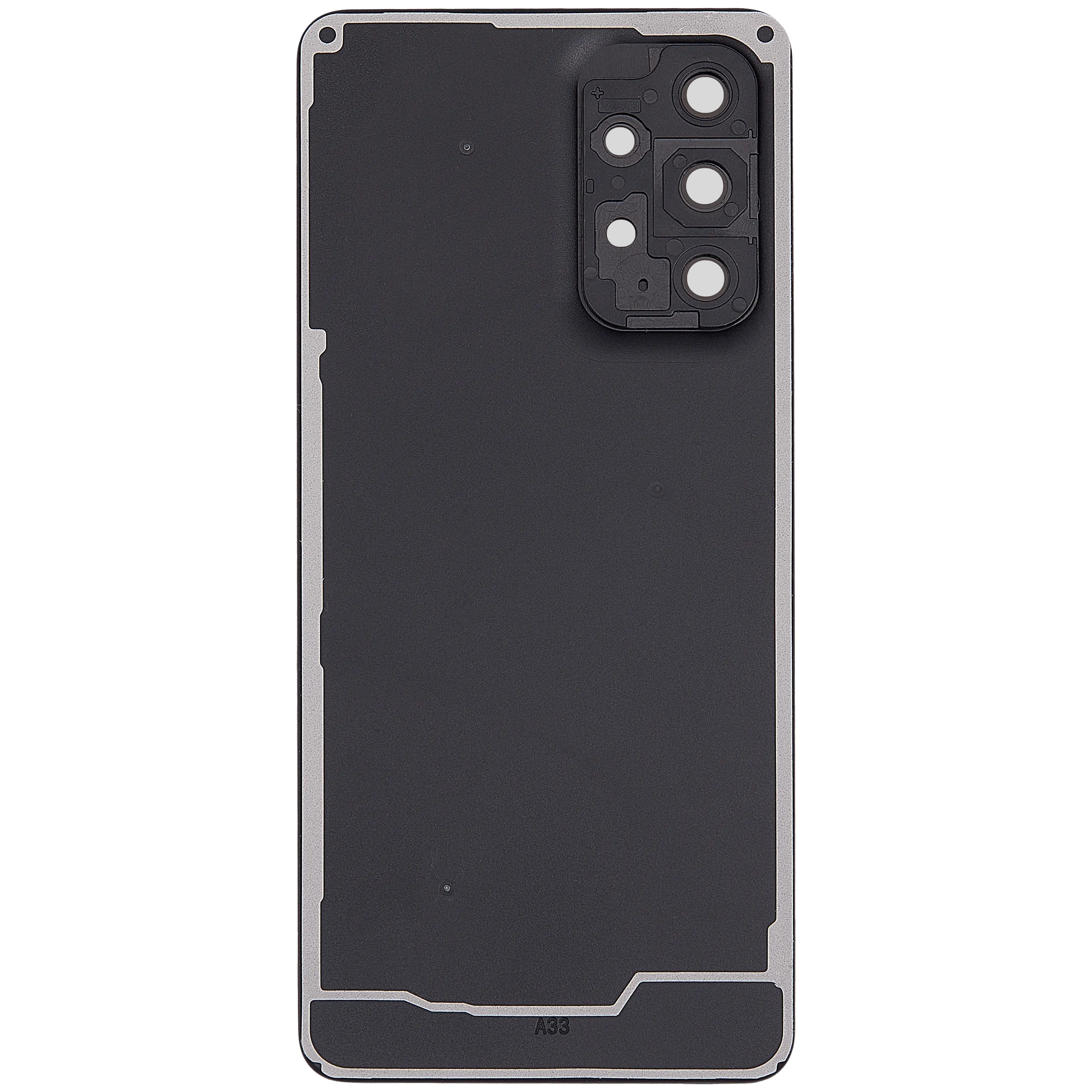 Backcover mit Camera Lens für Samsung Galaxy A33 5G (A336 / 2022) (ohne Logo) (Aftermarket Plus) (Schwarz)