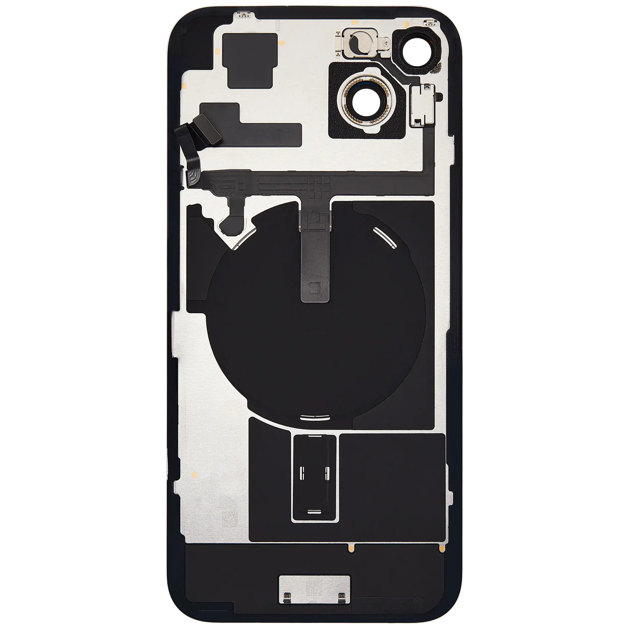 Backcover mit MagSafe Magnet & NFC & Blitz-Flexkabel für iPhone 15 Plus (gebrauchter OEM-Ausbau, Qualität B) (Grün)