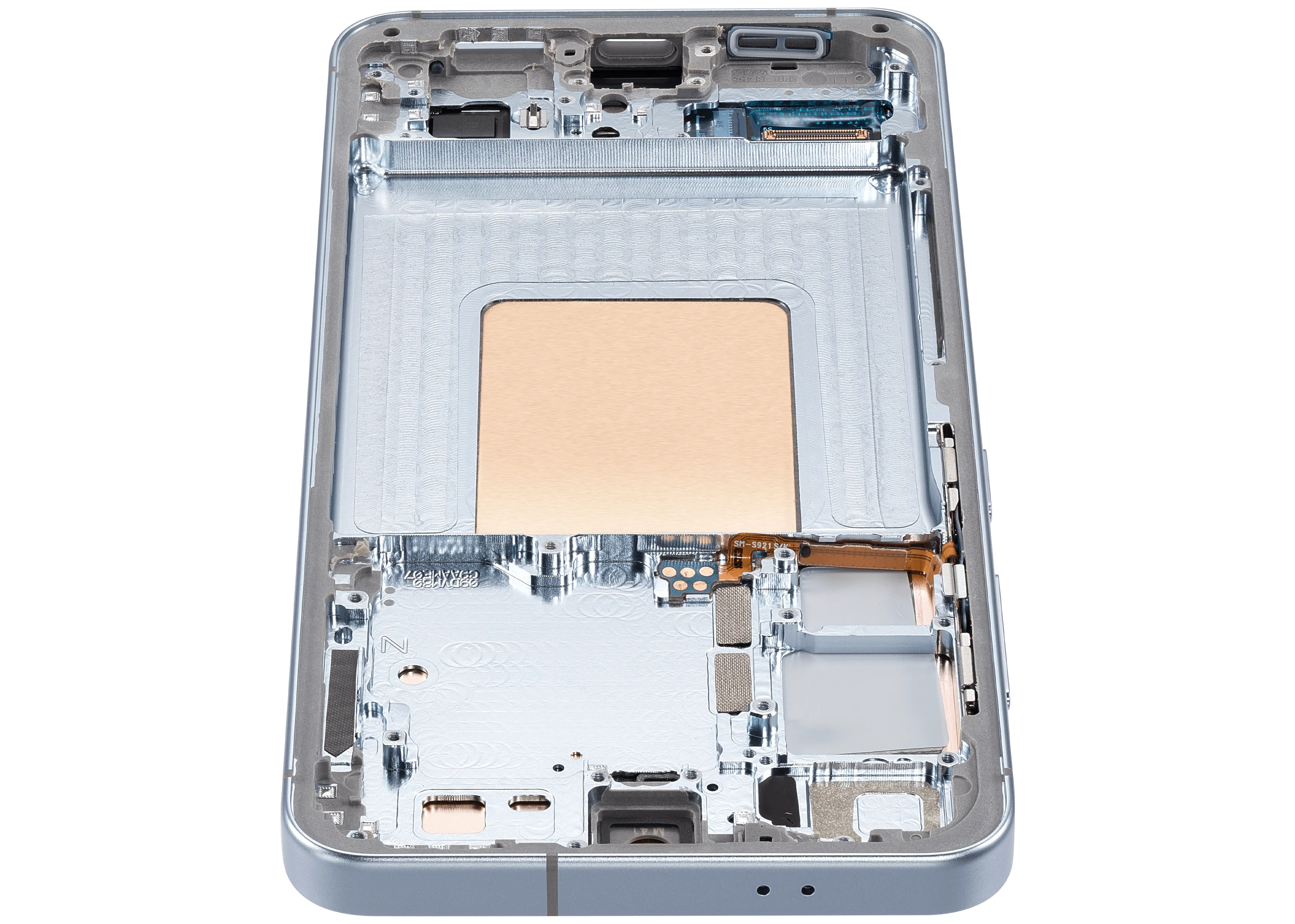 OLED-Display mit Rahmen für Samsung Galaxy S24 5G (US & Internationale Version) (Aftermarket Plus) (Sapphire Blue)