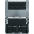 Top Case mit Akku and Keyboard (ANSI US) für MacBook Pro 16" A2485 (2021) / A2780 (2023) (gebrauchter OEM-Ausbau, Qualität B) (Space Grau)