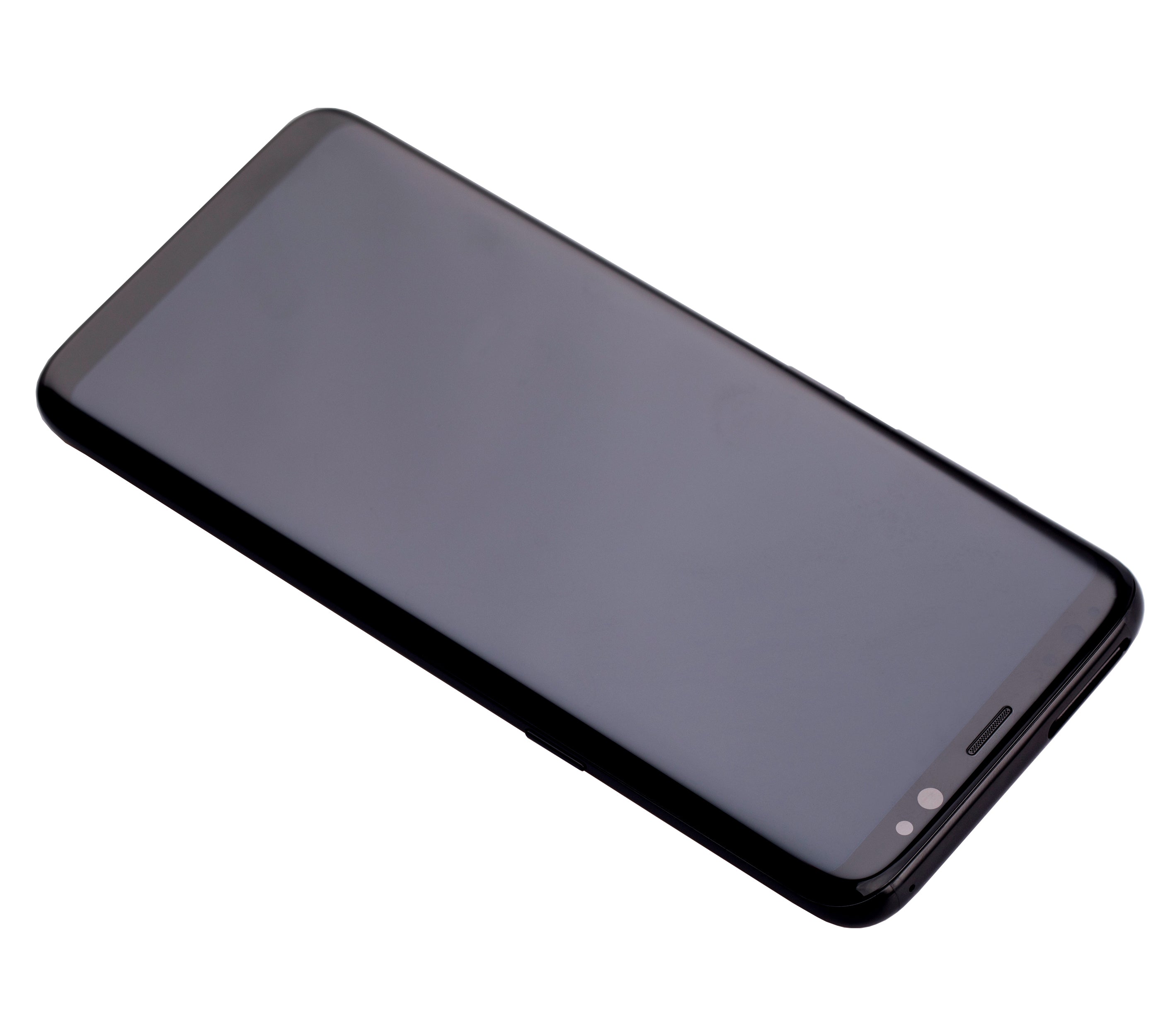 OLED-Display mit Rahmen für Samsung Galaxy S8 (gebrauchter OEM-Ausbau, Qualität B/C) (Midnight Schwarz)