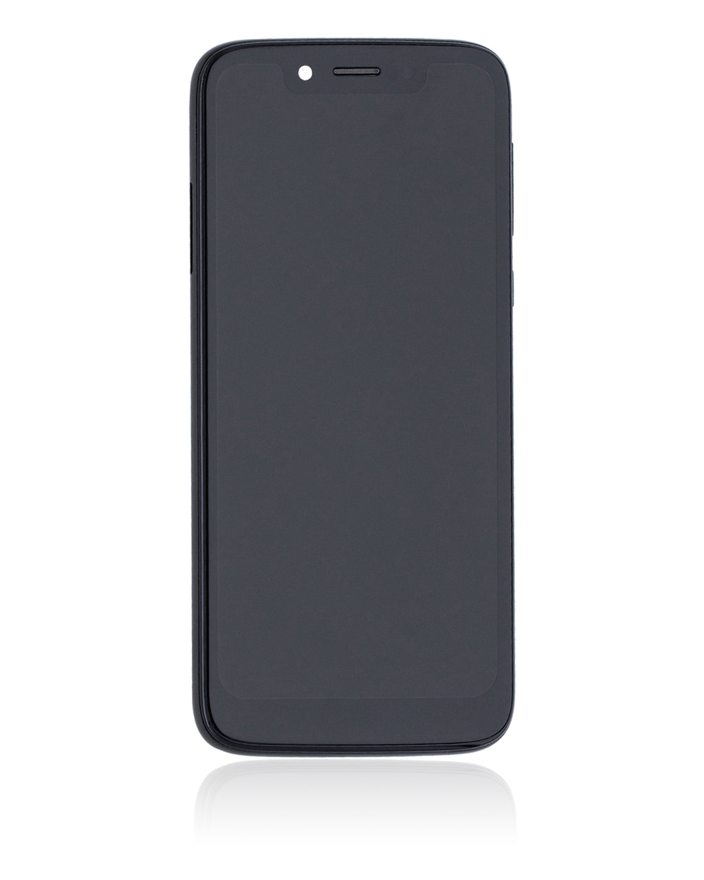 LCD-Display mit Rahmen für Motorola Moto G7 Play (XT1952 / 2019) / T-Mobile Revvlry (Refurbished) (Starry Black)