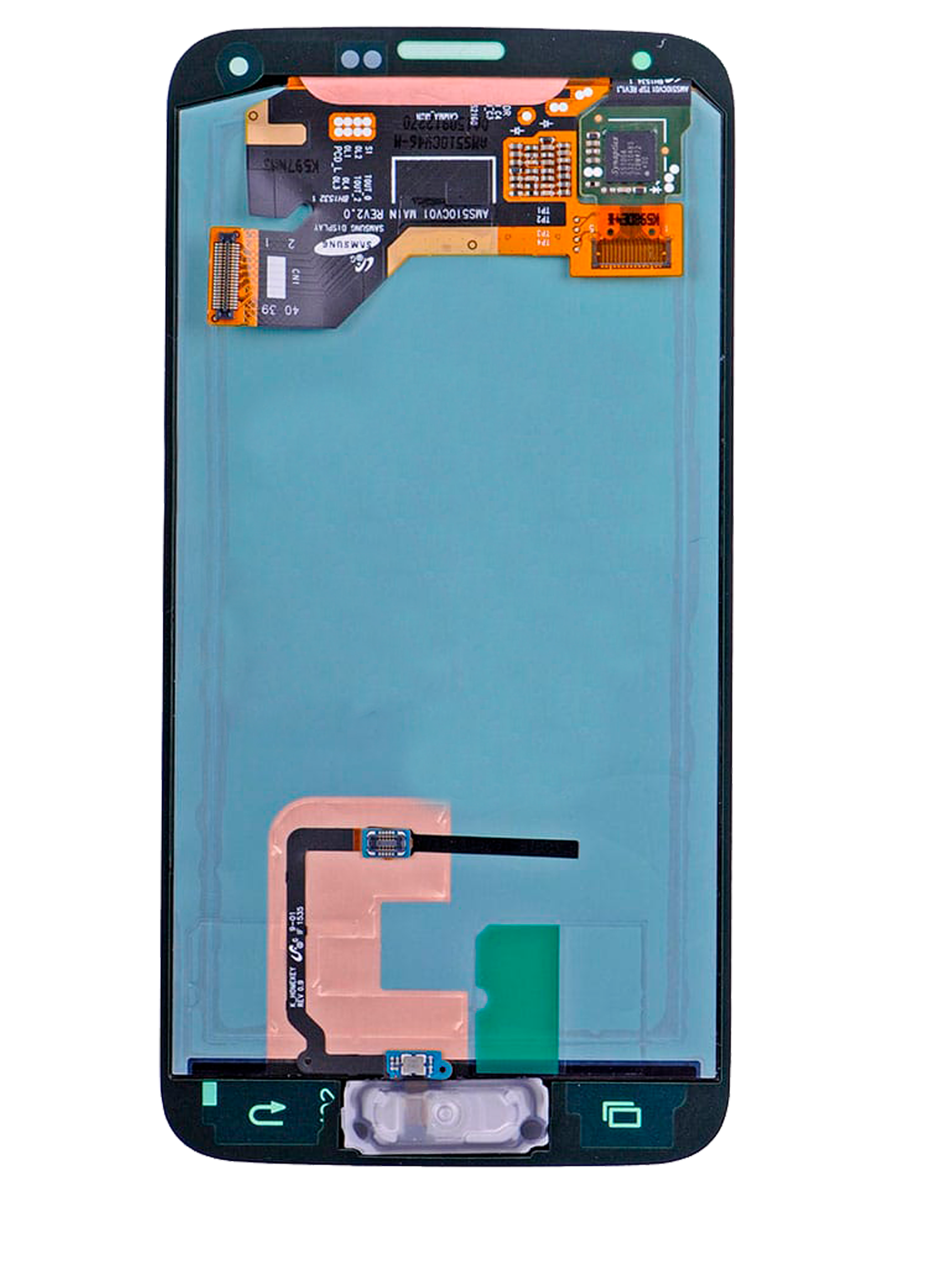 OLED-Display ohne Rahmen für Samsung Galaxy S5 (Service Pack) (Schwarz)