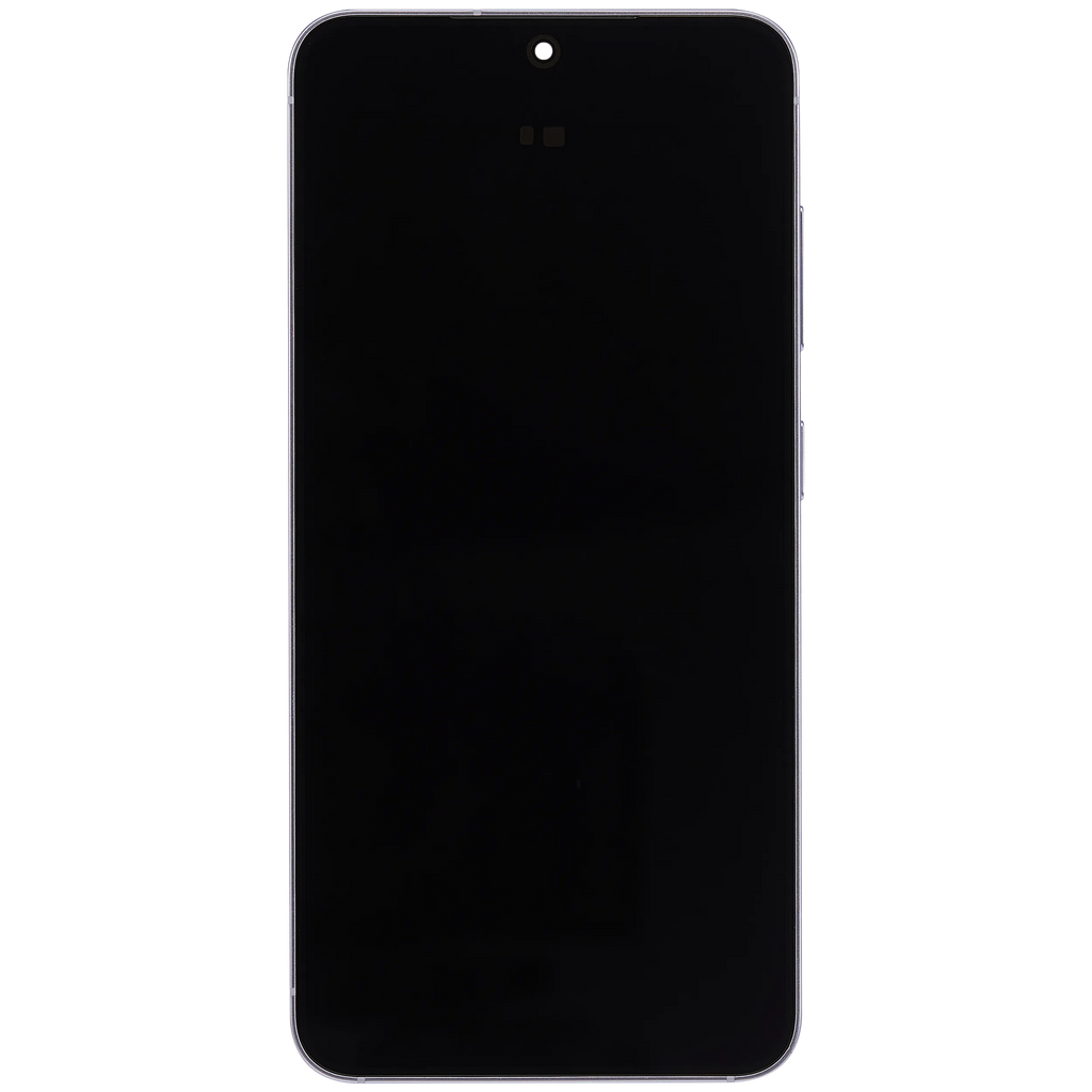 OLED-Display mit Rahmen für Samsung Galaxy S25 5G (US & International) (Aftermarket Plus) (Icy Blue)