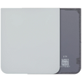 Bottom Backcover Glass für Samsung Galaxy Z Flip 7 FE 5G (F761) (ohne Logo) (Aftermarket Plus) (Weiß)
