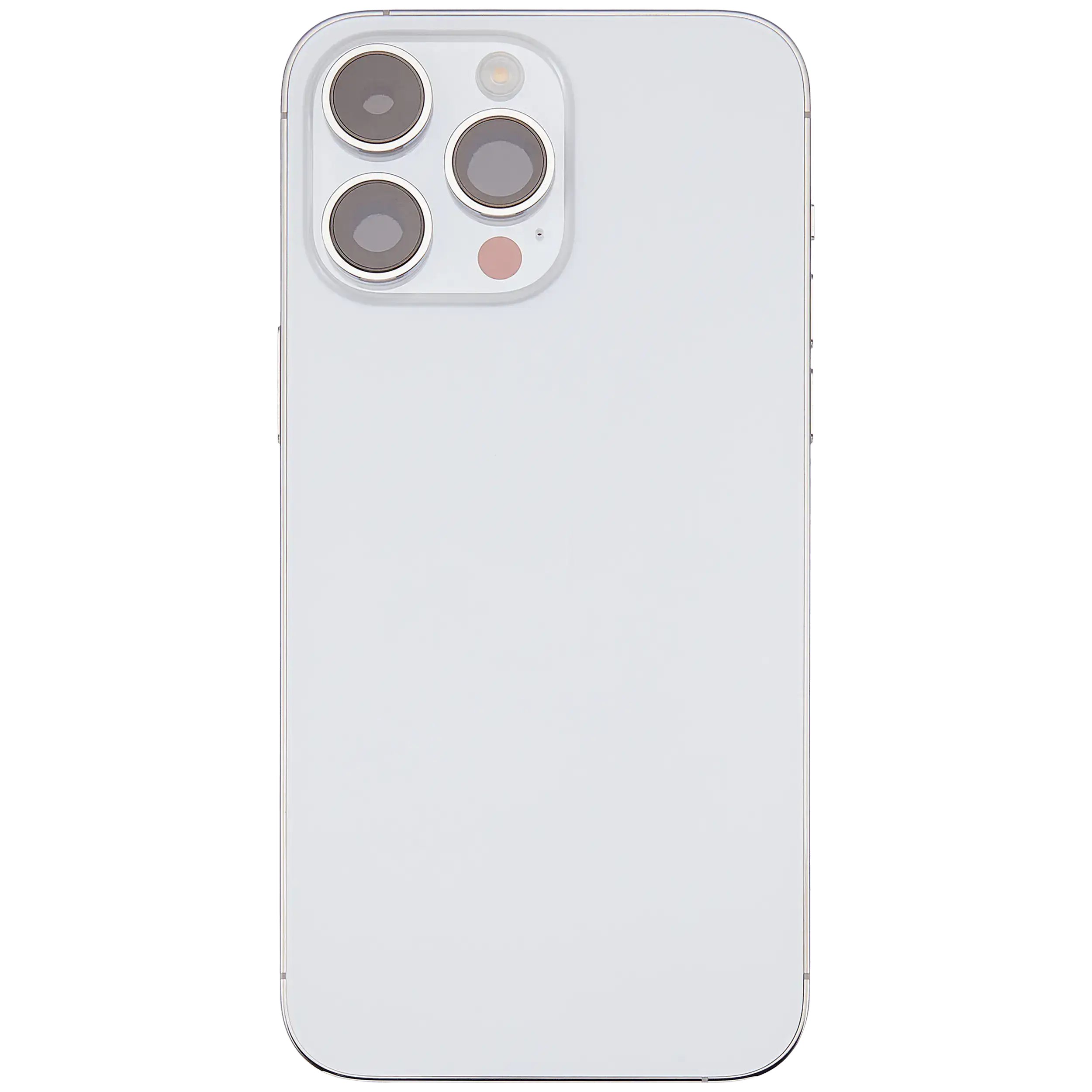 Backcover/Rahmen mit Small Parts für iPhone 14 Pro Max (EU / Global Version) (gebrauchter OEM-Ausbau, Qualität C) (Silber)