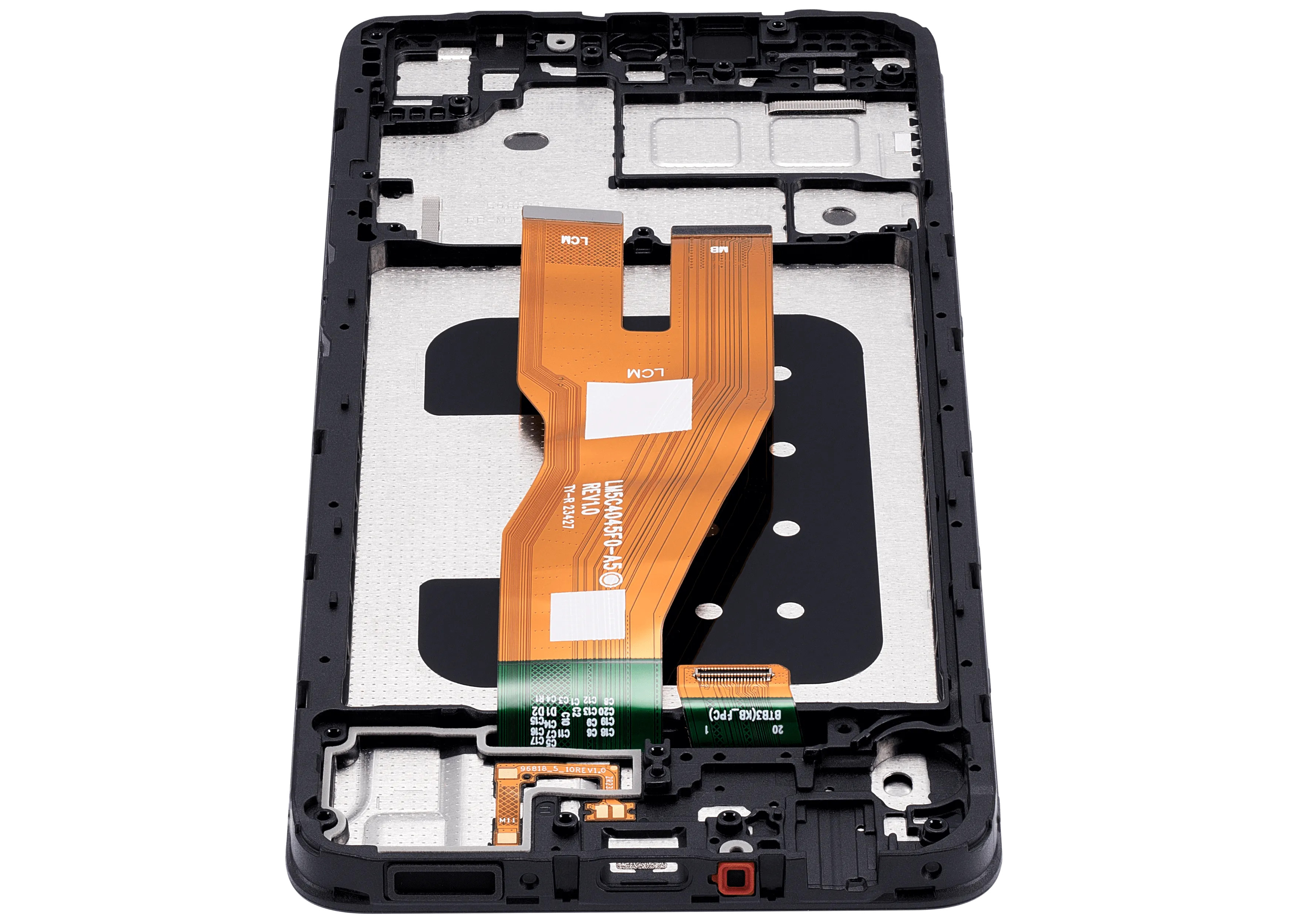 LCD-Display mit Rahmen für Samsung Galaxy A05 (A055 / 2023) (Aftermarket Plus) (Alle Farben)