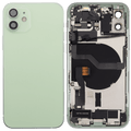 Backcover/Rahmen mit Ladebuchse Flex & Small Parts für iPhone 12 (US-Version) (gebrauchter OEM-Ausbau, Qualität A) (Grün)