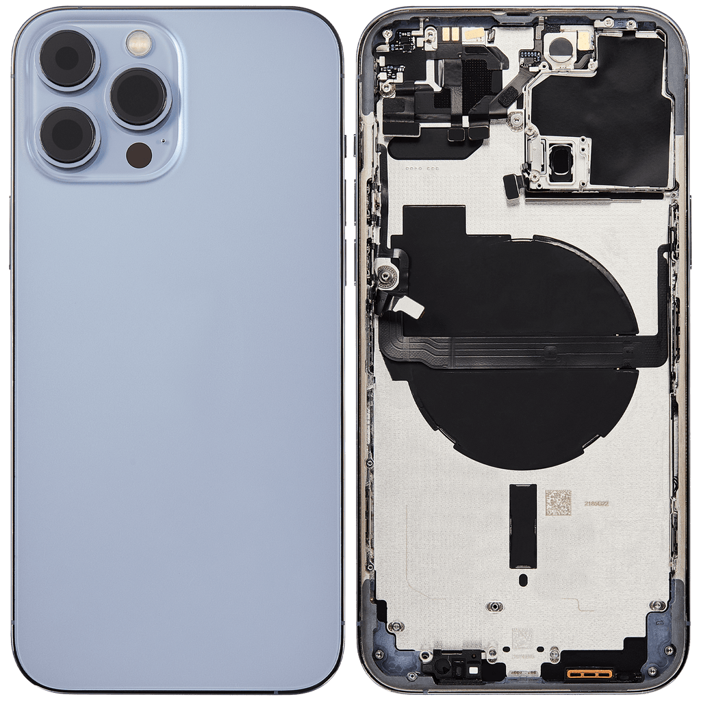 Original Apple-Ausbau A gebraucht – iPhone 13 Pro Backcover/Rahmen Sierrablau