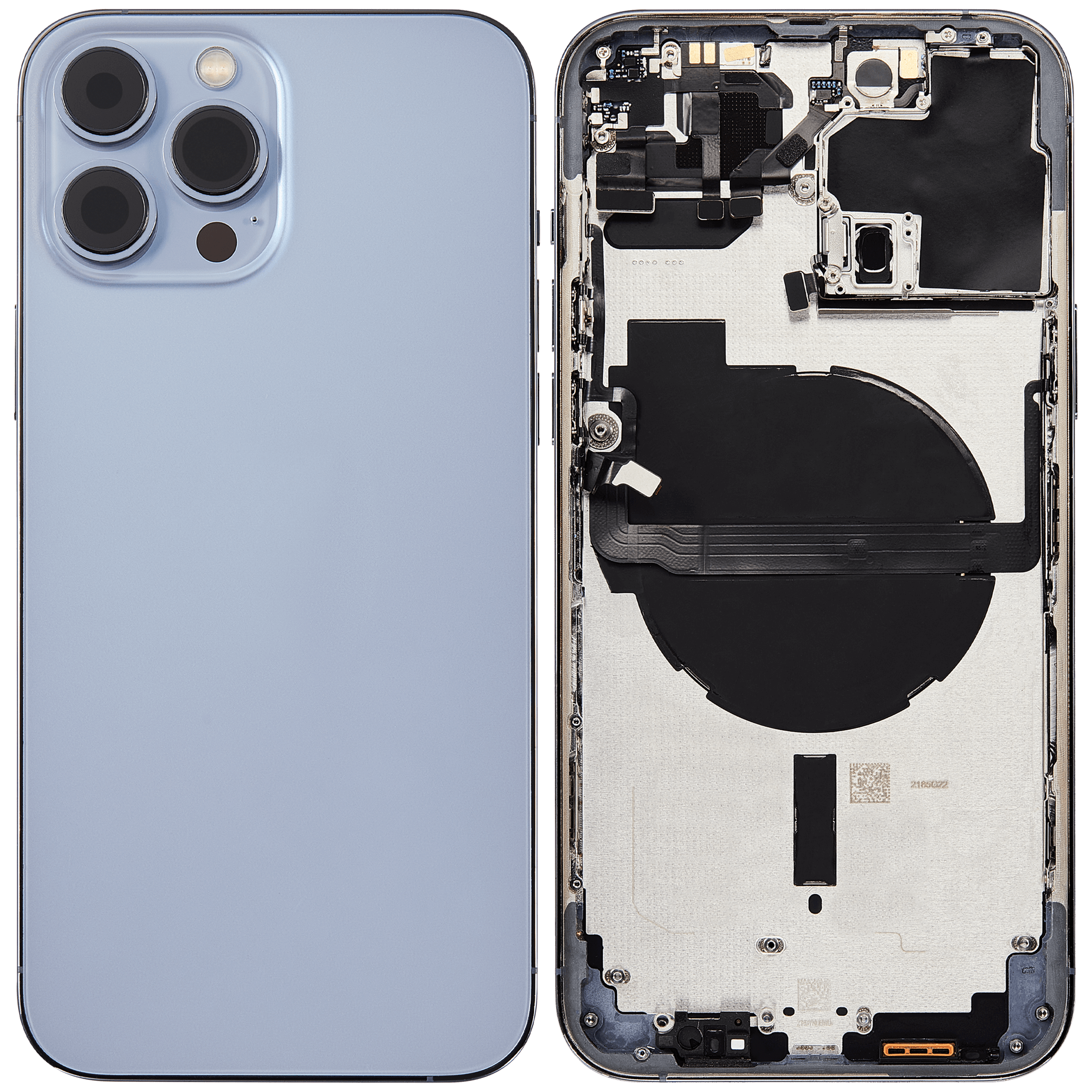 Original Apple-Ausbau A gebraucht – iPhone 13 Pro Backcover/Rahmen Sierrablau
