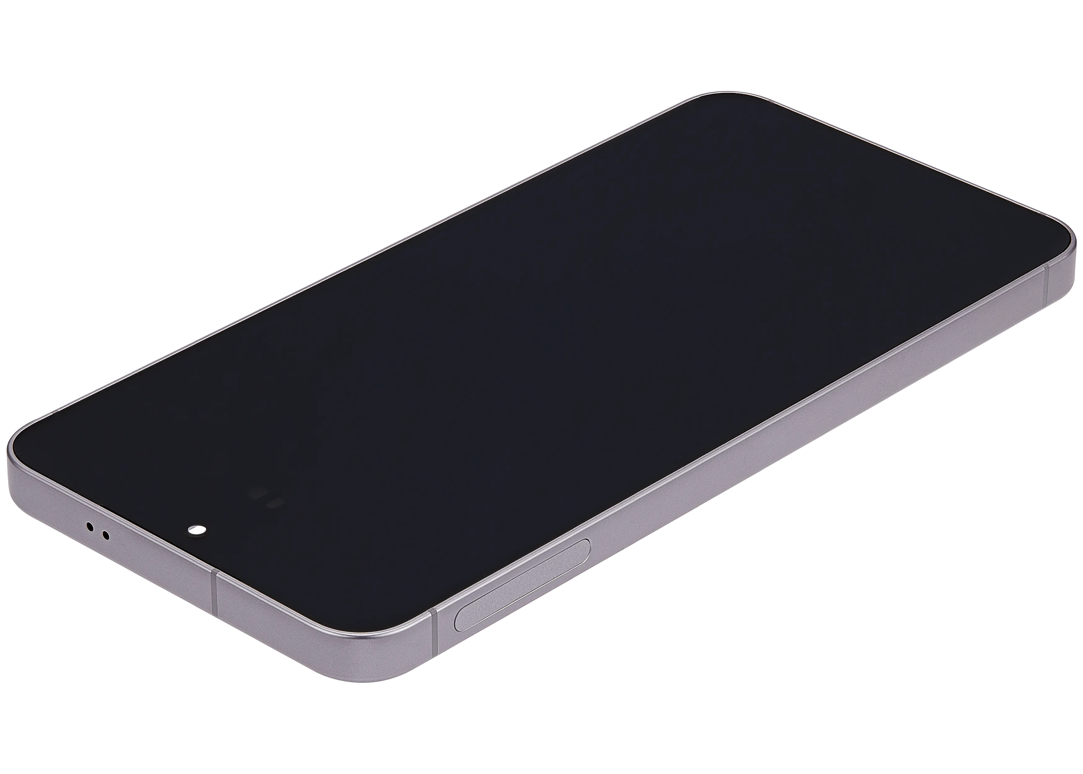 OLED-Display mit Rahmen für Samsung Galaxy S25 5G (US & International) (Aftermarket Plus) (Silver Shadow)