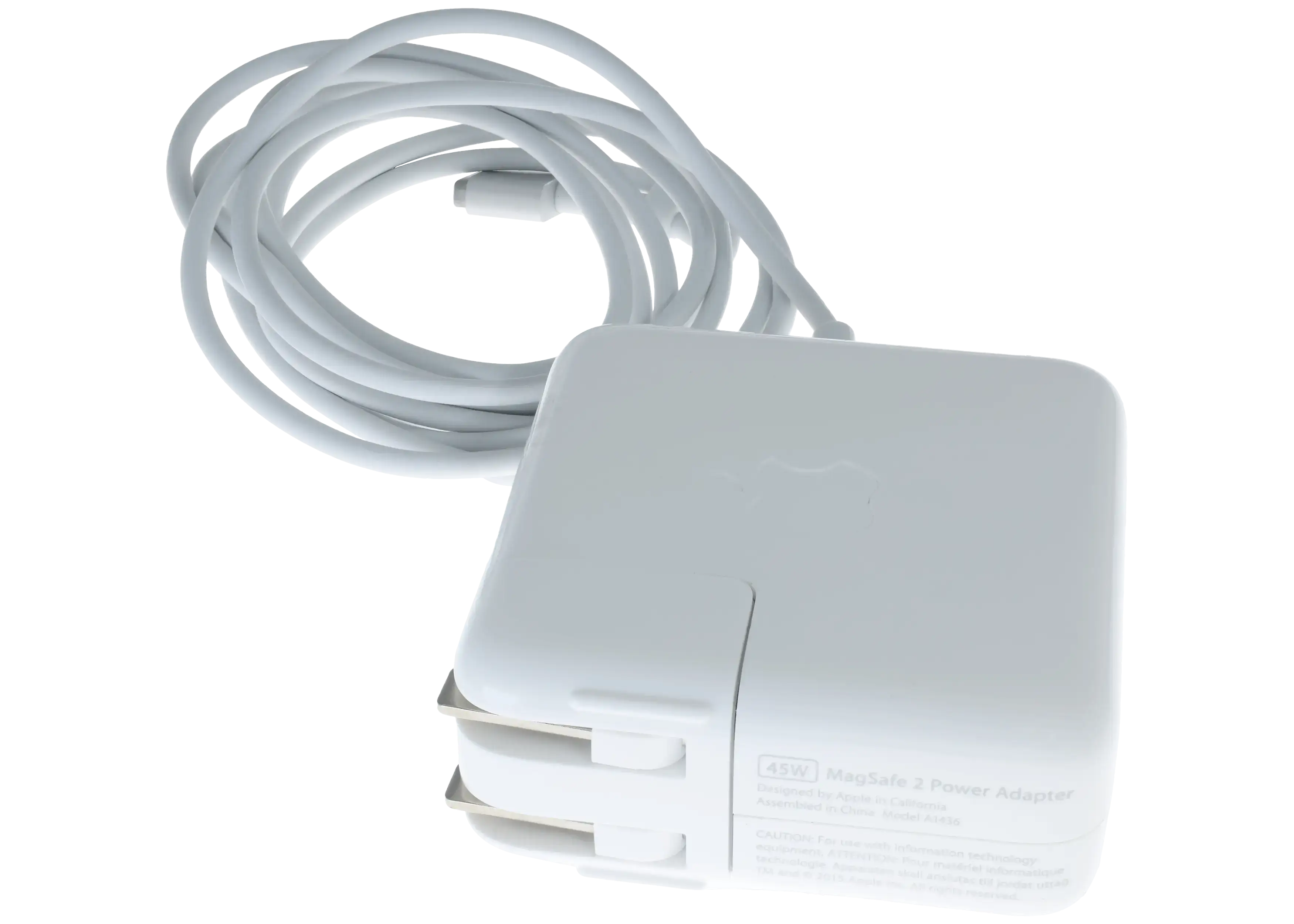 45W MagSafe 2 Netzteil mit Kabel (T-Style) für MacBook (OEM Pull Grade : New)