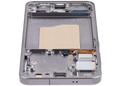 OLED-Display mit Rahmen für Samsung Galaxy S25 5G (US & International) (Aftermarket Plus) (Silver Shadow)