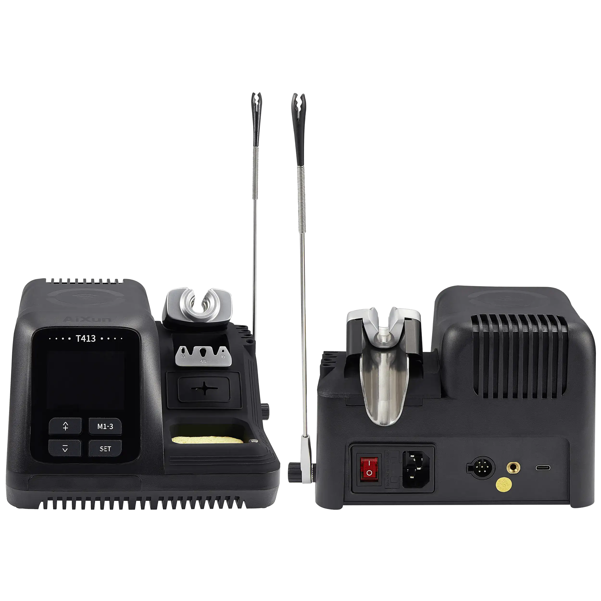 T413 200W Integrated Smart Soldering Station Compatible mit T245 Handle (220V / Europe) (Aixun)