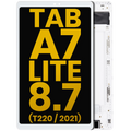 LCD-Display mit Rahmen Samsung Galaxy Tab A7 Lite 8.7" Weiß Refurbished