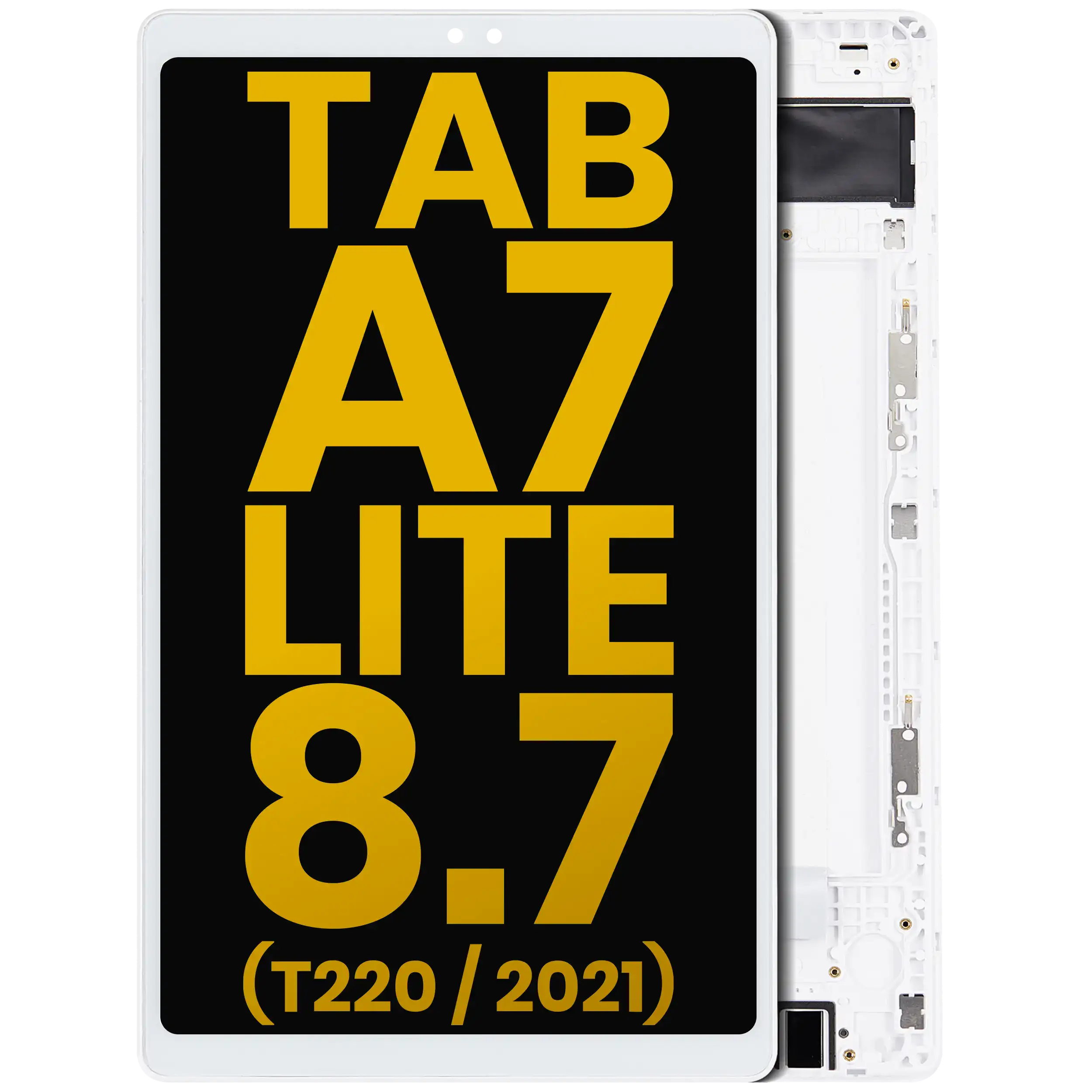 LCD Display with Frame for Samsung Galaxy Tab A7 Lite 8.7" (2021) (T220) (WiFi Version) (Refurbished) (White)