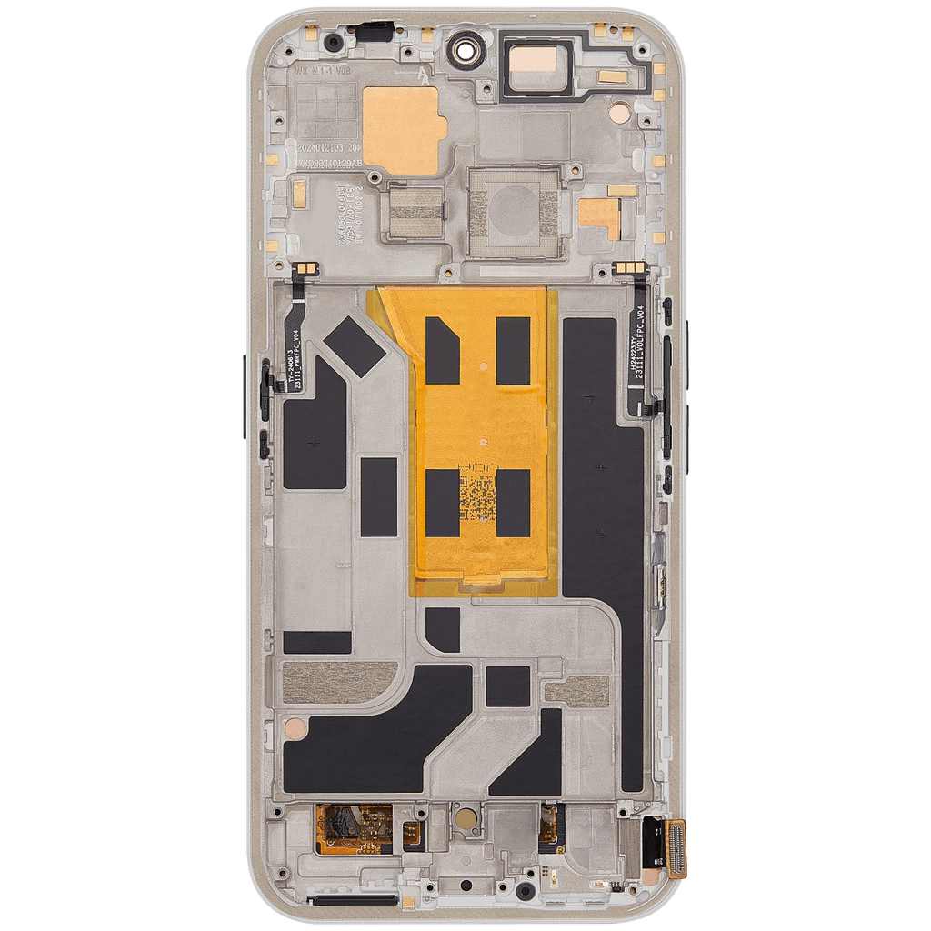 OLED-Display mit Rahmen für Nothing Phone (2a) (Refurbished) (Weiß)