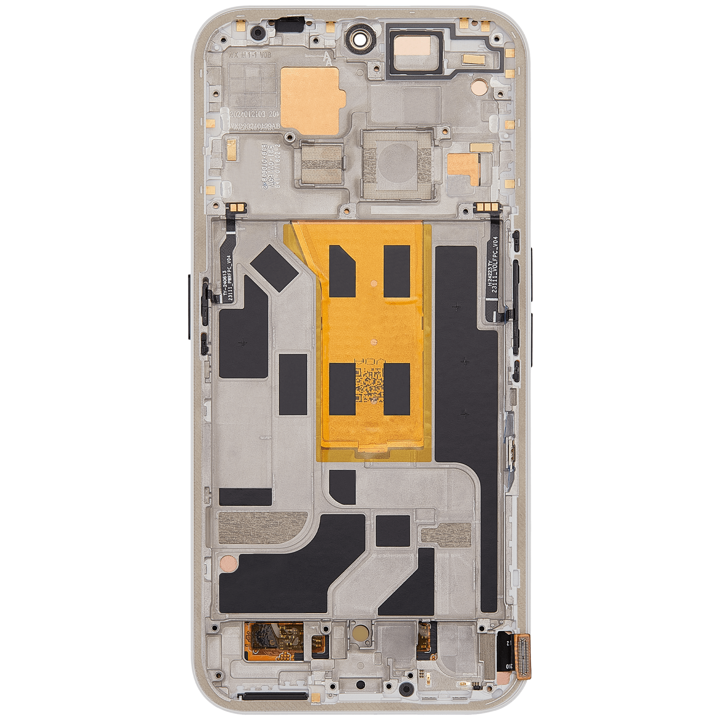 OLED-Display mit Rahmen für Nothing Phone (2a) (Refurbished) (Weiß)