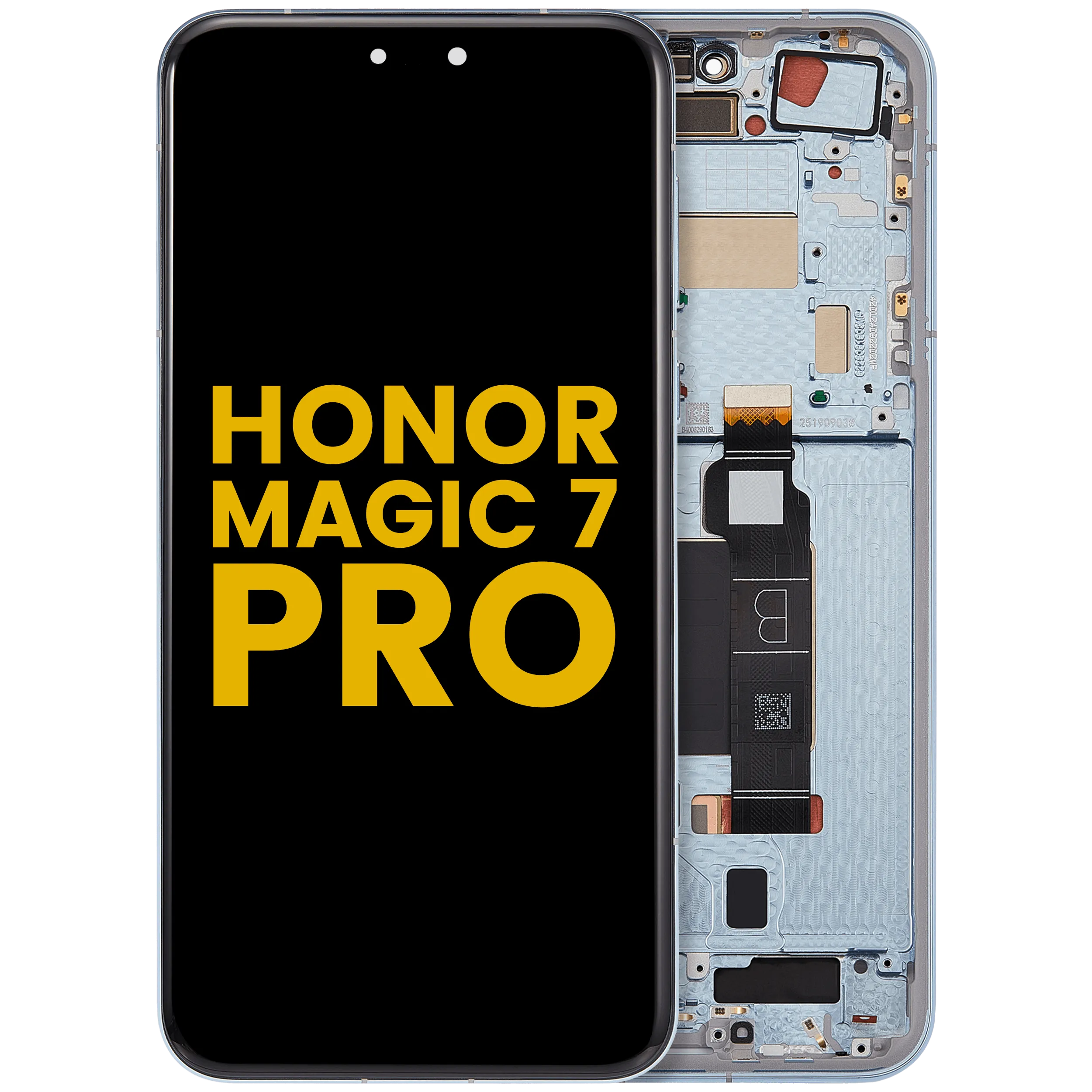 OLED-Display mit Rahmen für Honor Magic 7 Pro (Refurbished) (Breeze Blue)