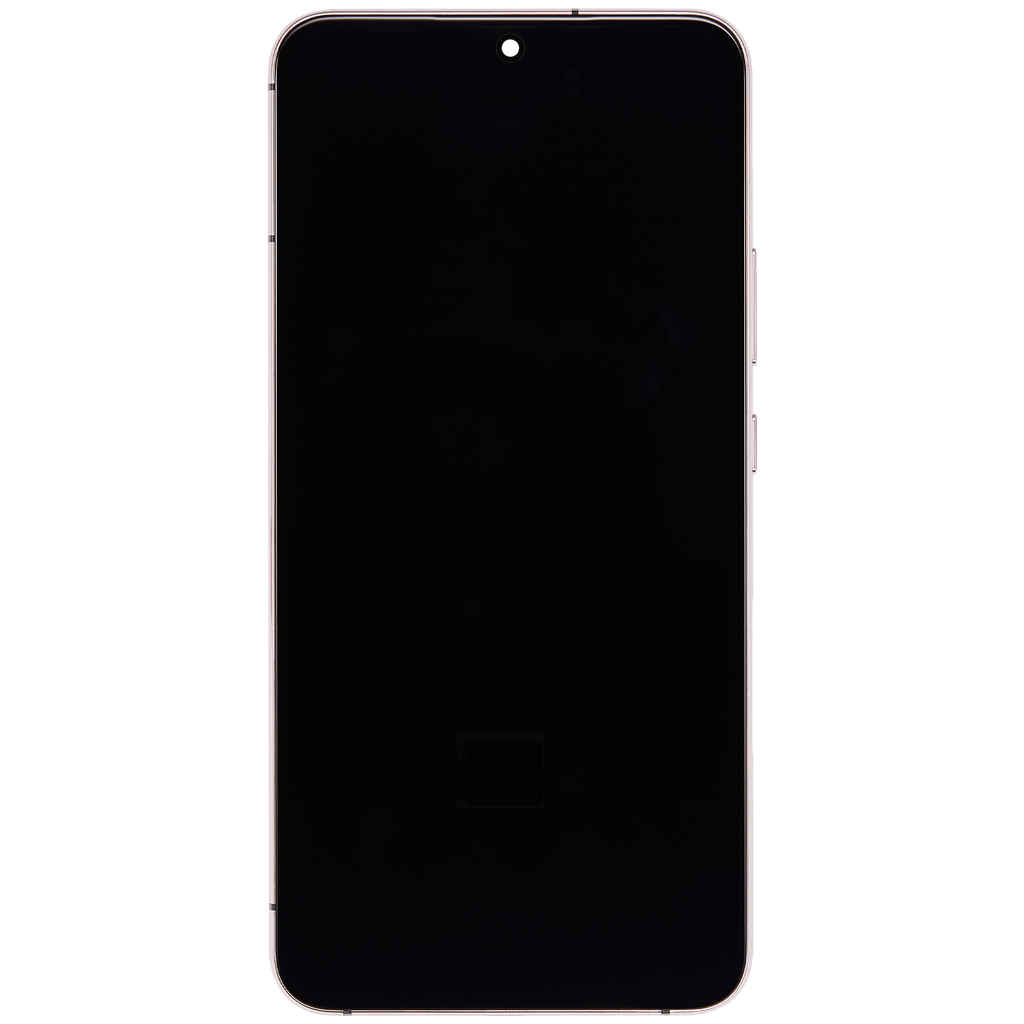 OLED-Display mit Rahmen für Samsung Galaxy S22 Plus 5G (US & Internationale Version) (Aftermarket Plus) (120Hz) (Pink Gold / Violet)
