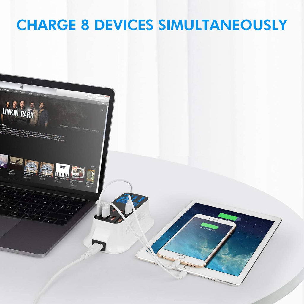 USB Fast Charging Hub with Quick Charge 3.0 (8 Ports) (A19Q)