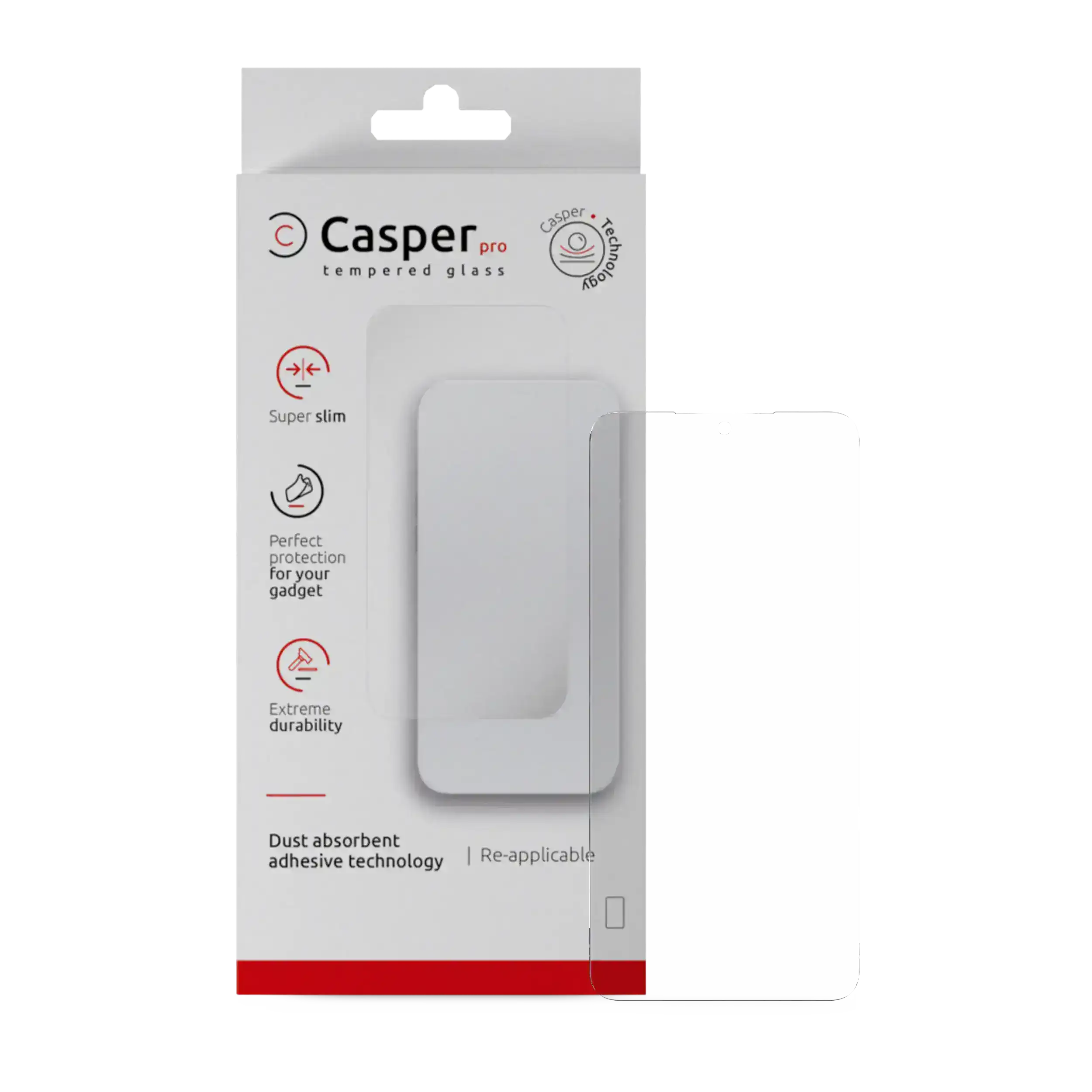 Casper Pro Tempered Glass for Motorola Moto G 5G (XT2513 / 2025) (Retail Packaging) (Clear)