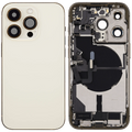Backcover/Rahmen mit Ladebuchse Flex & Small Parts für iPhone 14 Pro (US-Version) (gebrauchter OEM-Ausbau, Qualität A) (Gold)