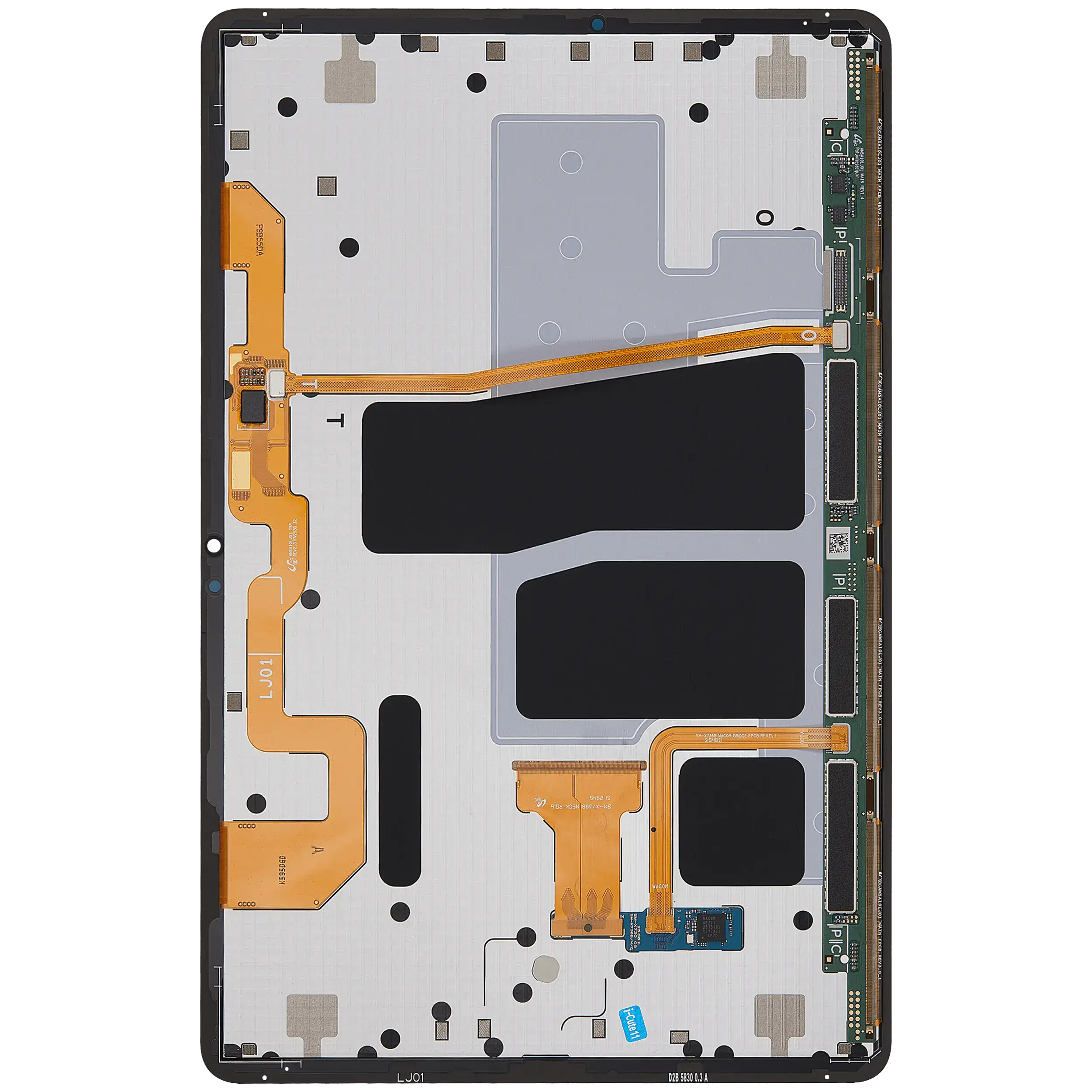 OLED-Display ohne Rahmen für Samsung Galaxy Tab S11 11"（X730 / X736) (2025) (Refurbished) (Schwarz)
